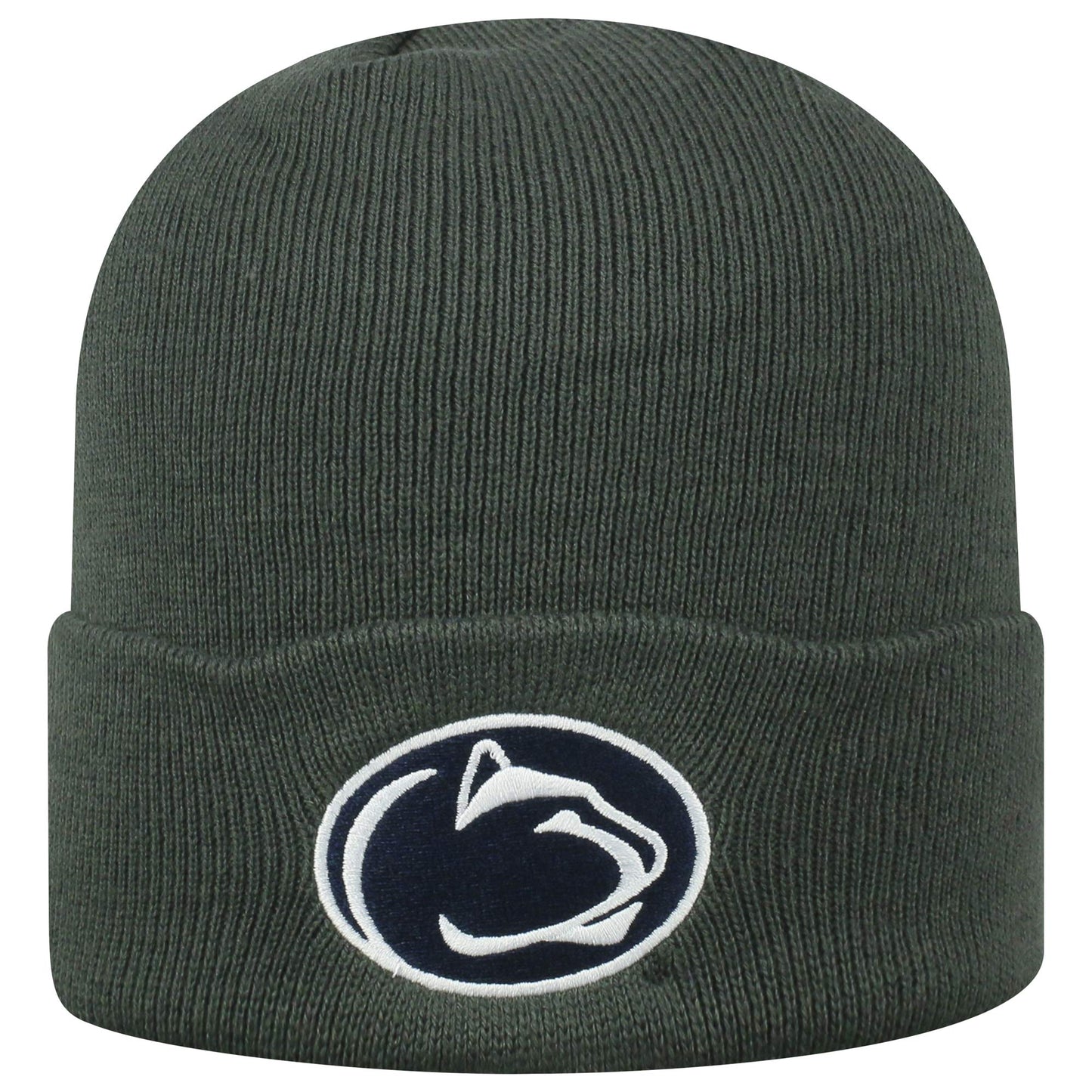 Top of the World unisex adults Cuffed Knit Hat Charcoal Icon Baseball Cap, Penn State Nittany Lions Charcoal, One Size US
