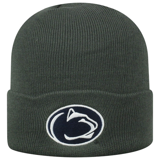 Top of the World unisex adults Cuffed Knit Hat Charcoal Icon Baseball Cap, Penn State Nittany Lions Charcoal, One Size US