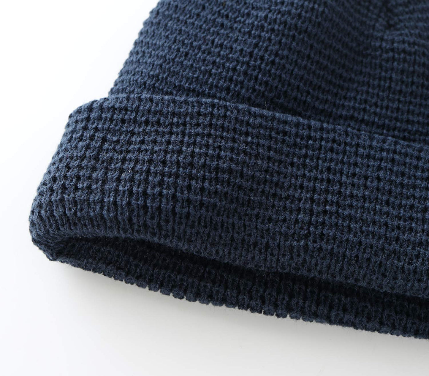 Home Prefer Men's Soft Warm Acrylic Knit Winter Hats Caps Cuffed Beanie Watch Cap Navy Blue
