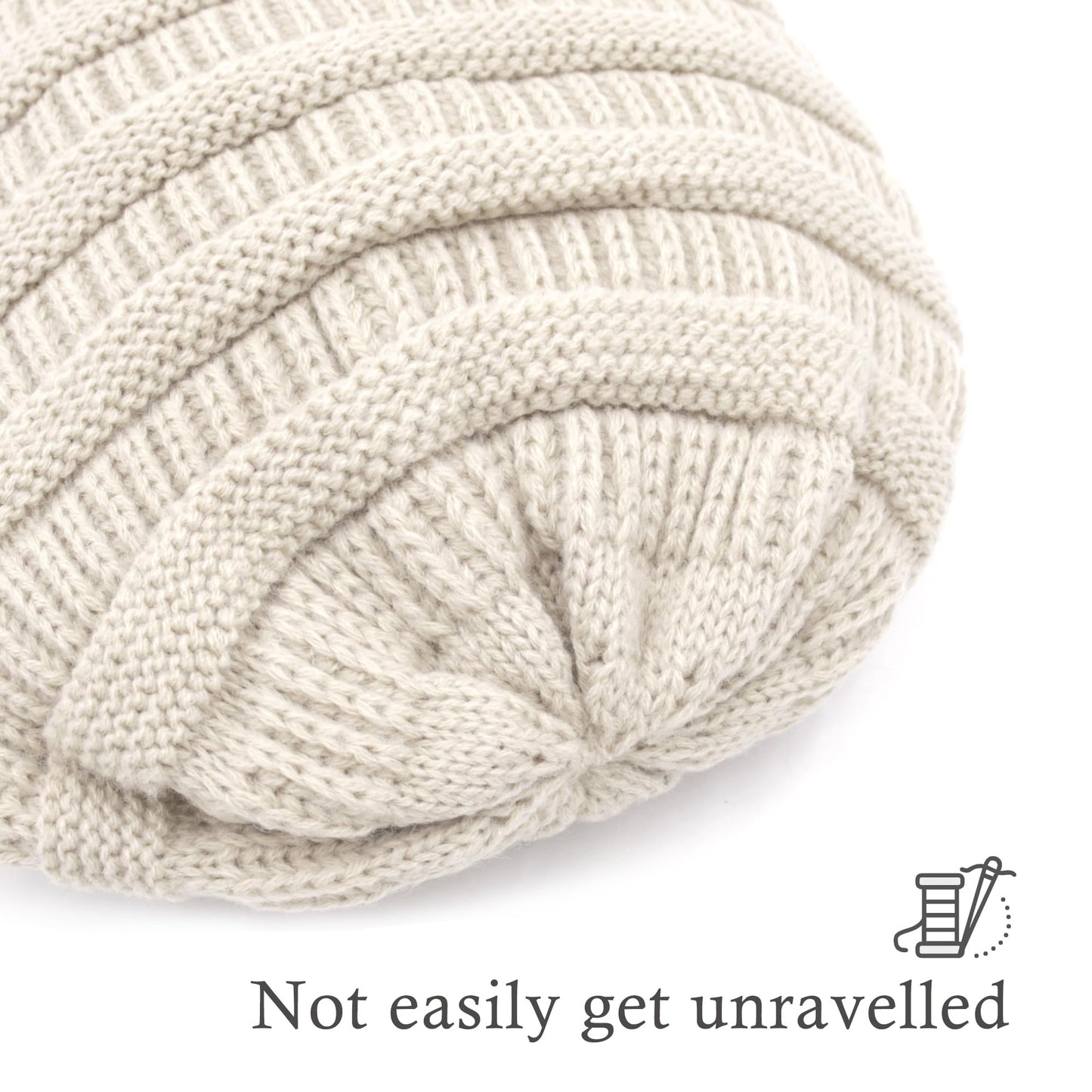 ACCEHUT Womens Winter Slouchy Beanie Hat - Wool Blend Warm Knit Hats Snow Ladies Skully Cap