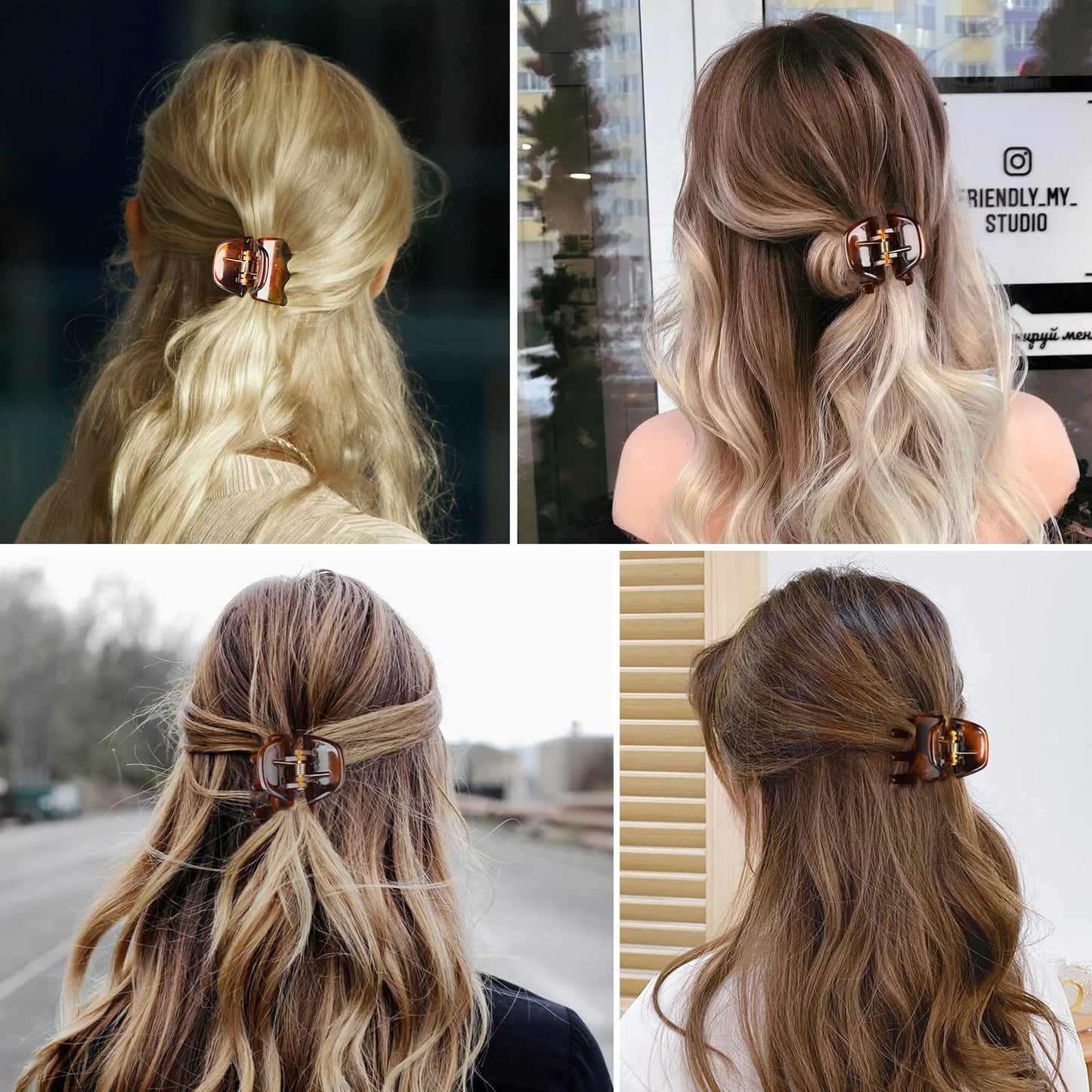 6 Pieces Hair Jaw Claws, Morhom 1.3 Inch Thick or Medium Hair Clips for Women and Girls