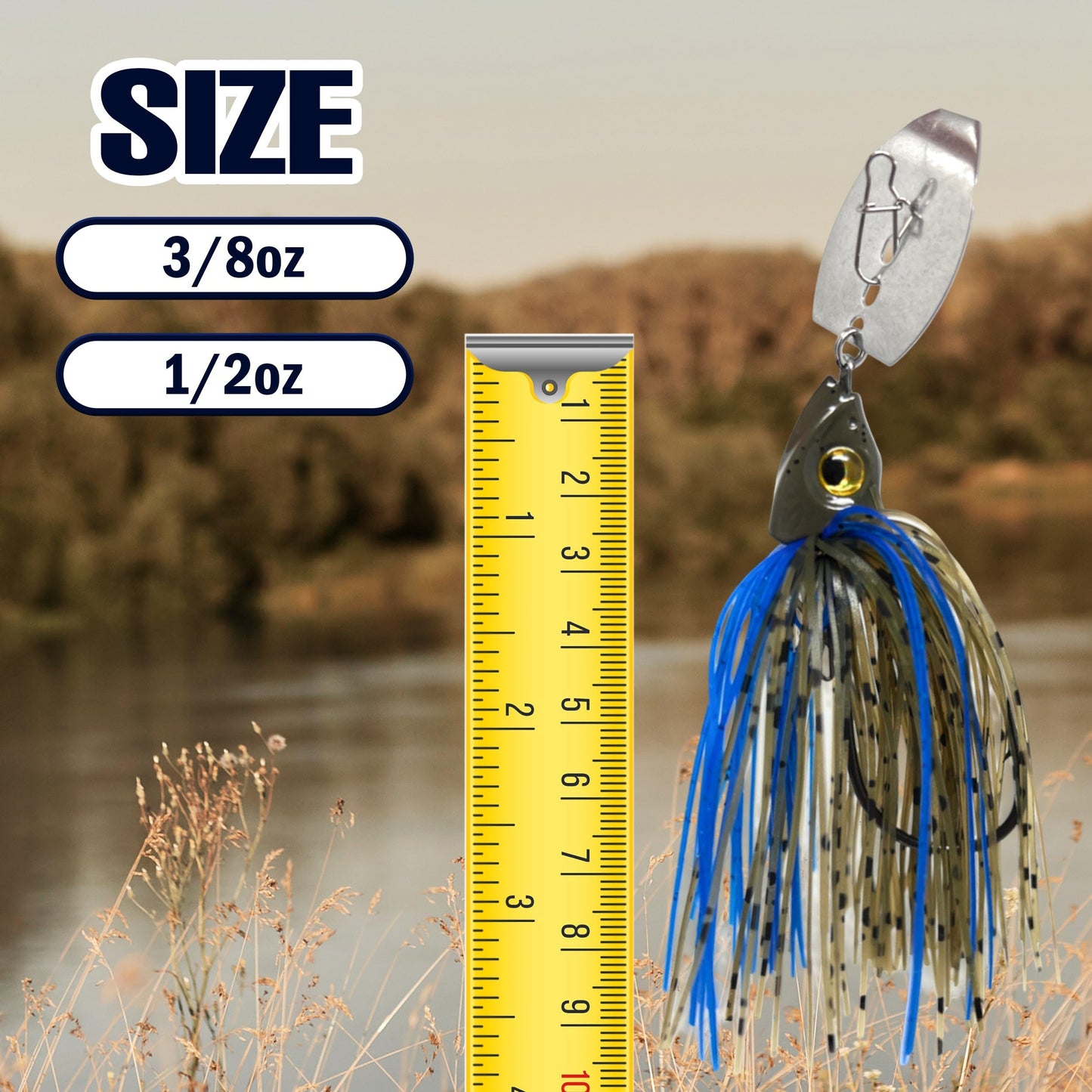 Reaction Tackle Bladed Swim Jigs 1/2 Bluegill