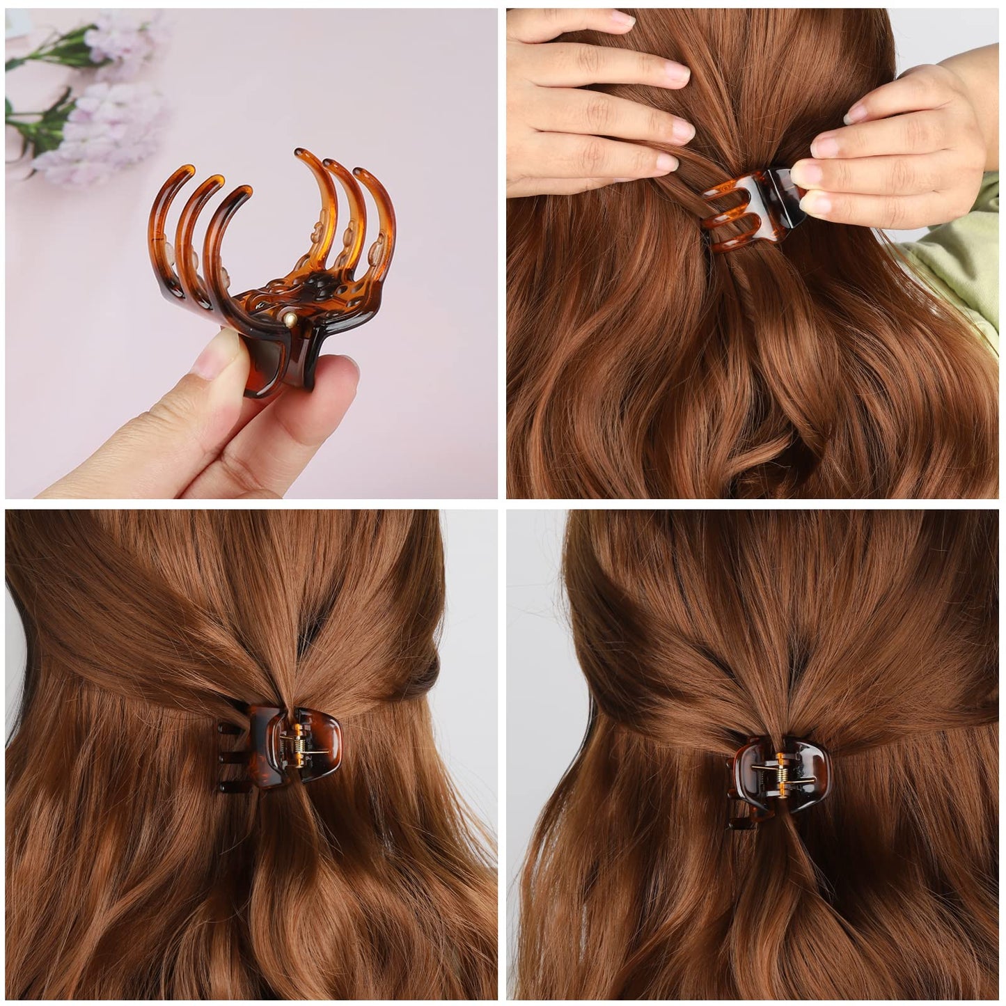 6 Pieces Hair Jaw Claws, Morhom 1.3 Inch Thick or Medium Hair Clips for Women and Girls