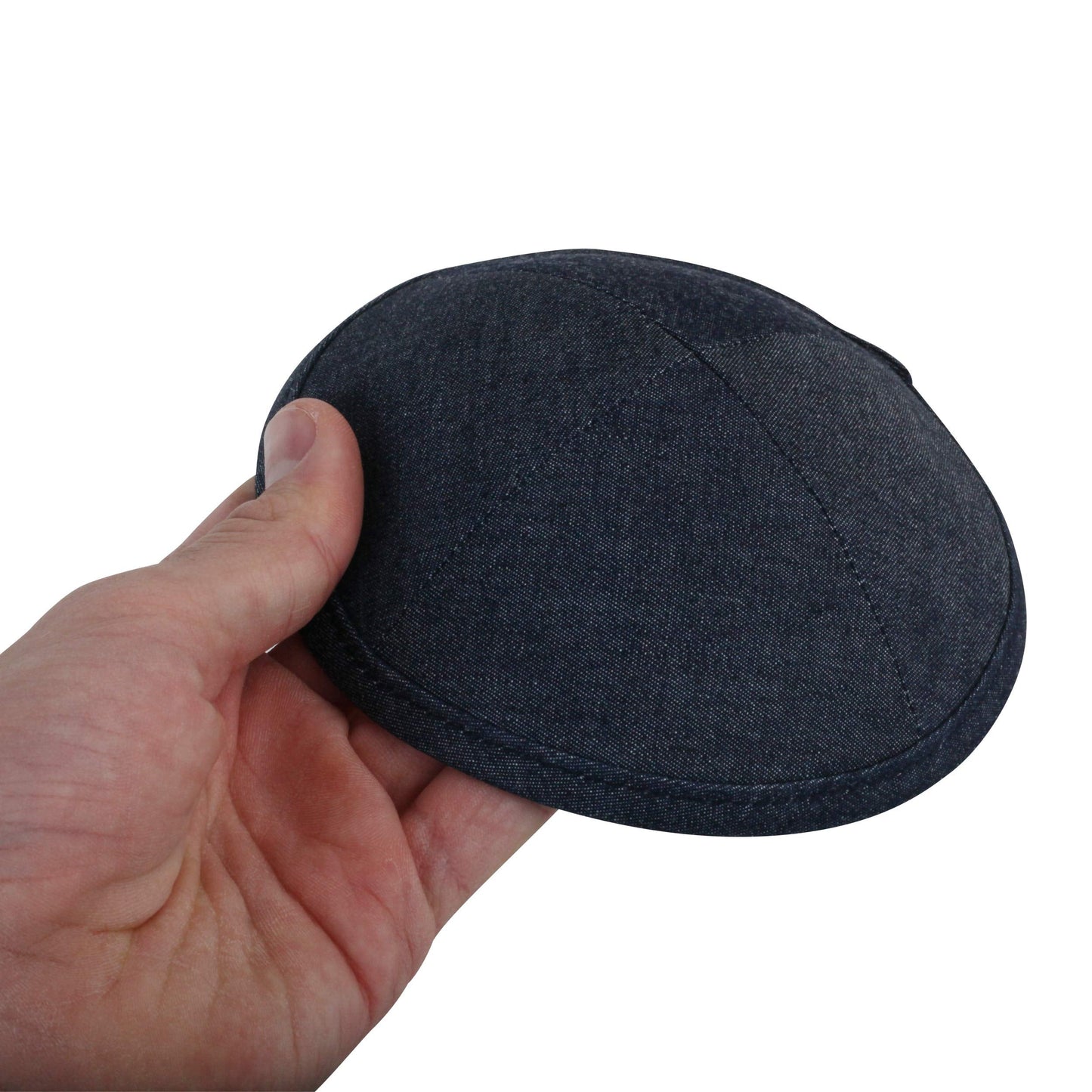 KIPPIK Linen Kippah Hat for Men & Kids –Beautifully, Breathable, Comfy, Soft, Yamaka Kippa –for Celebrating, (Jeans)