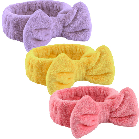 WSYUB Spa Headband, Makeup Headband for Washing Face, Bow Headbands for Women, Skincare Headbands