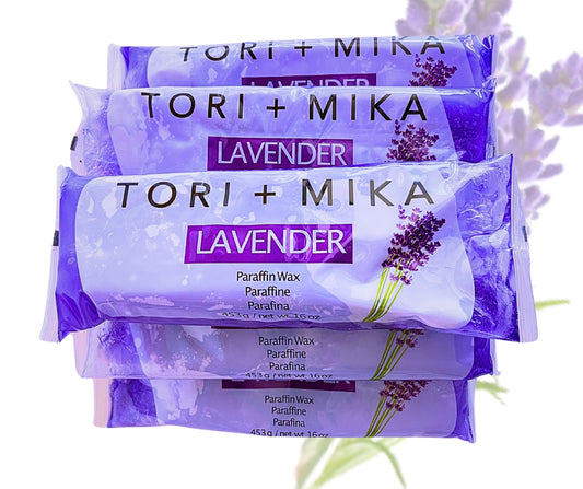 Tori Mika Paraffin Wax Refills, 6 lbs Scented Paraffin Wax Beads Blocks for Paraffin Bath, Paraffin Wax Machine Refills for Hand Feet Dry Skin, Help Stiff Muscles and Pain (Lavender, 6 lbs)