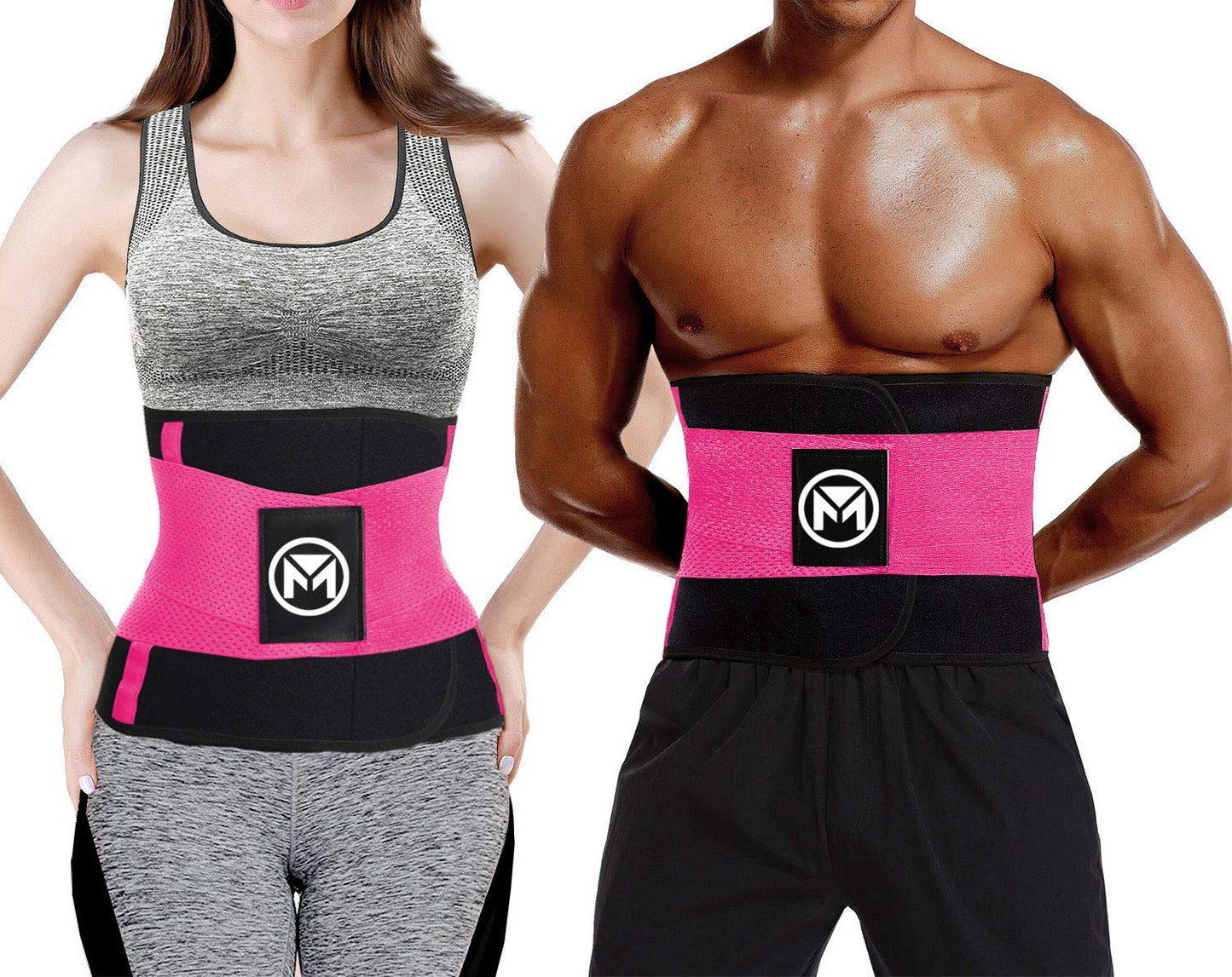 Moolida Waist Trainer for Women Waist Trimmer Workout Fitness Back Support (Hotpink,Small)