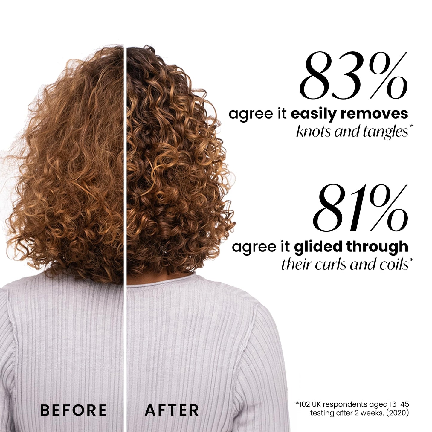 Tangle Teezer Ultimate Detangler Naturally Curly Hair Brush, Dry & Wet Hairbrush, Reduces Frizz & Breakage, for 3C to 4C Curly Hair Types, Cyber Lime & Pink