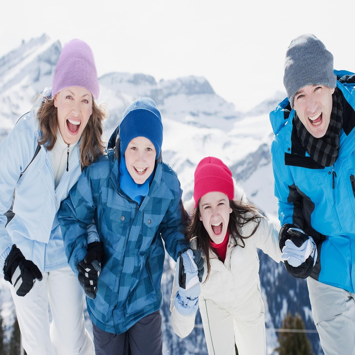 NPQQUAN 2 Packs Unisex Beanie Hats for Men Women Winter Knit Beanies Black+Yellow