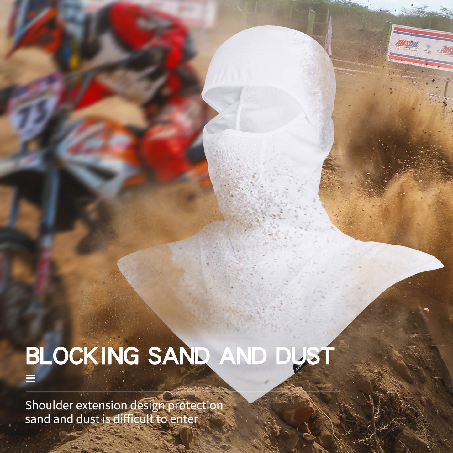 3 Pieces Balaclava - Summer Sun Protection Motorcycle Fishing Sun mask Breathable Windproof Long Face Mask for Men Women