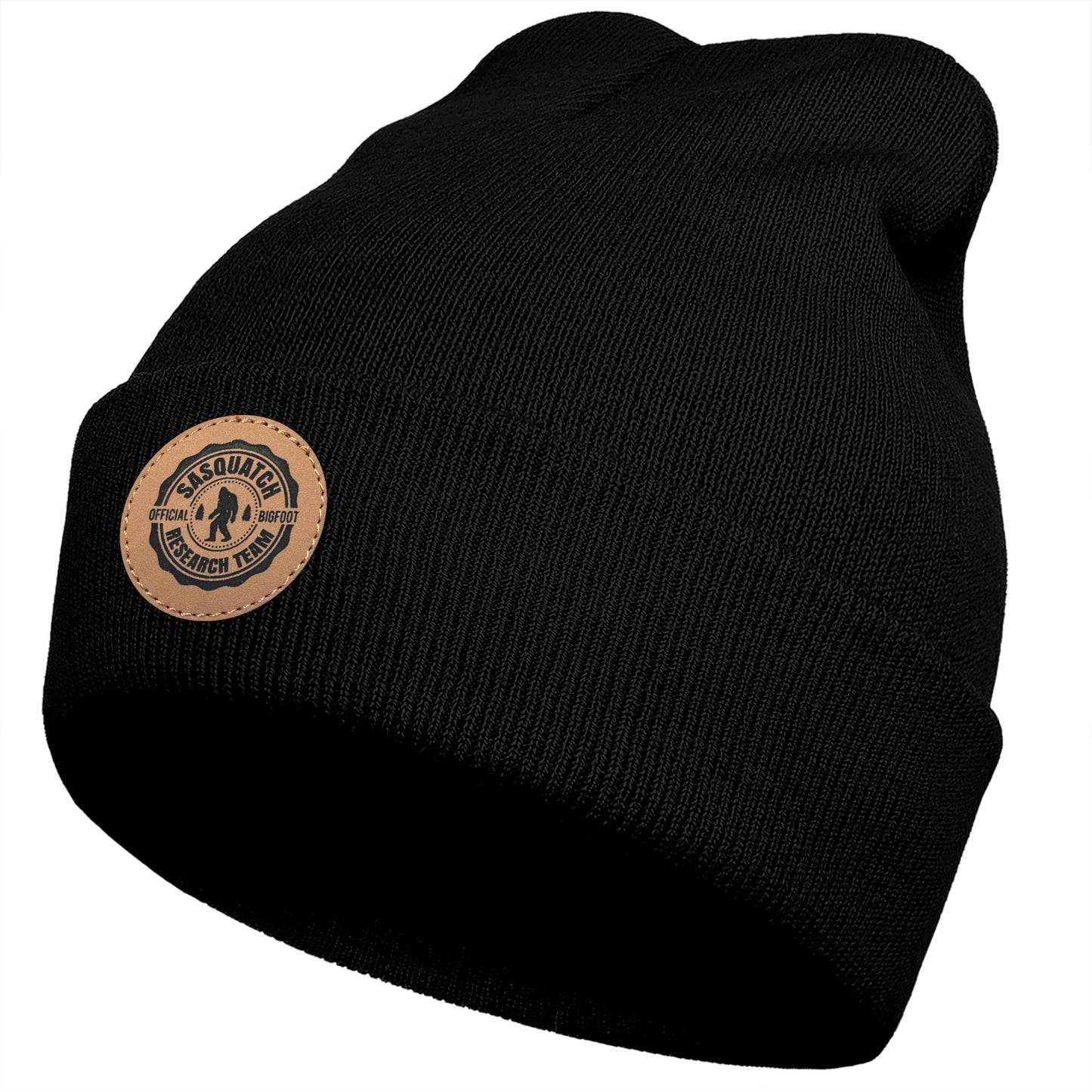 LLZTWOWD Bigfoot Beanie with Embroidery Sasquatch Beanie Hat for Men Women Big Foot Hats Gifts for Dad Knit Hat Warm Knitted Winter