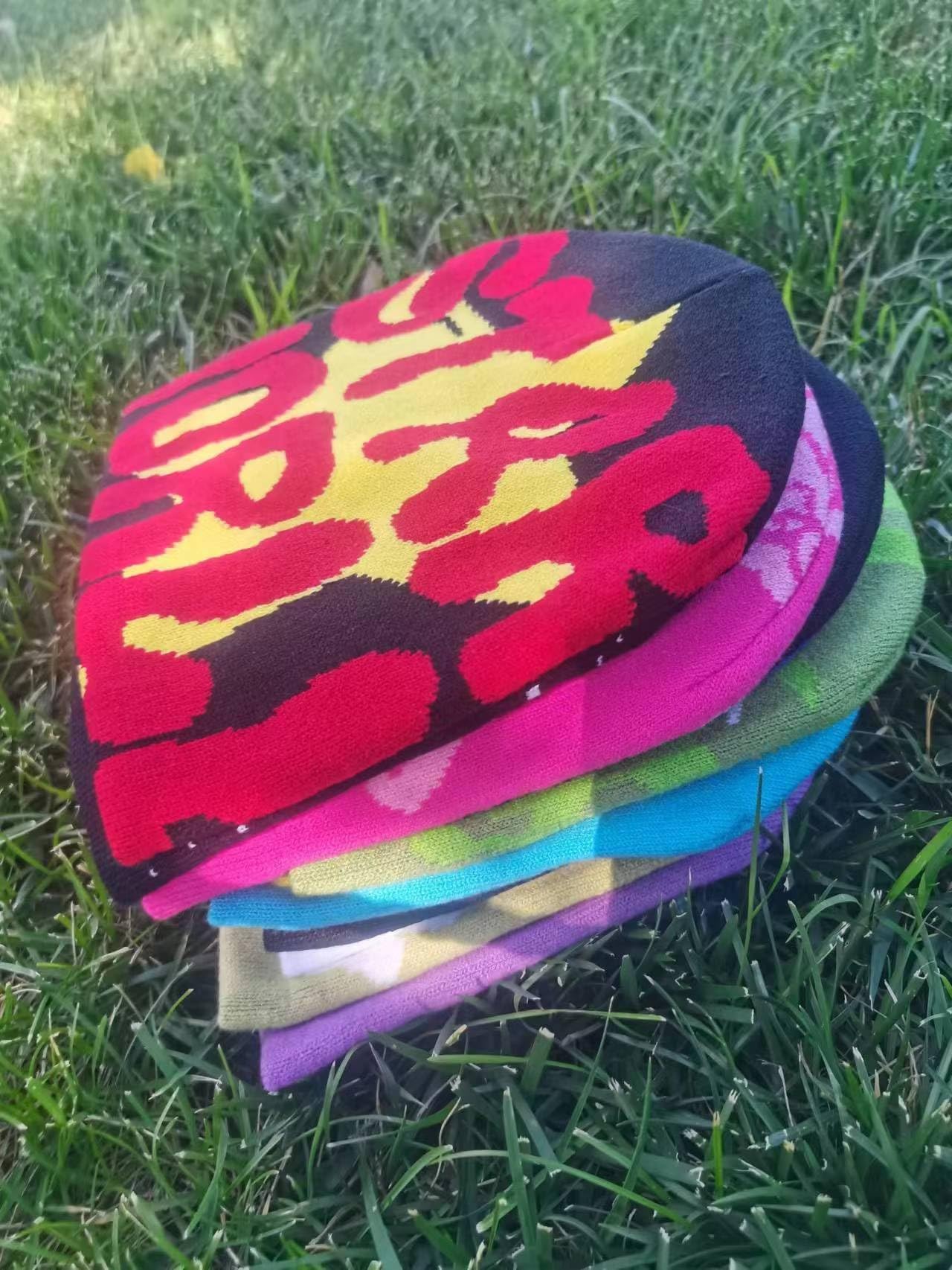 QWEOHBUA Beanie Y2k Beanies Women's Cap Winter for Women Hats Accessories Red