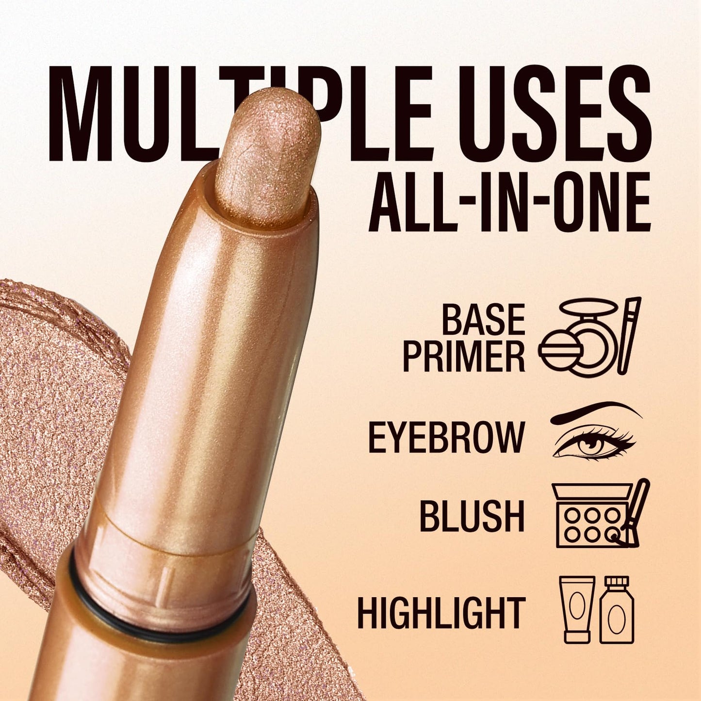 Jolilab Eyeshadow Stick Set, 4 Colors Matte Professional Bright-Colored Contouring and Highlight Stick, Cream Waterproof Long Lasting High Pigmented Eye Shadow. (4, 18+21+22+23)