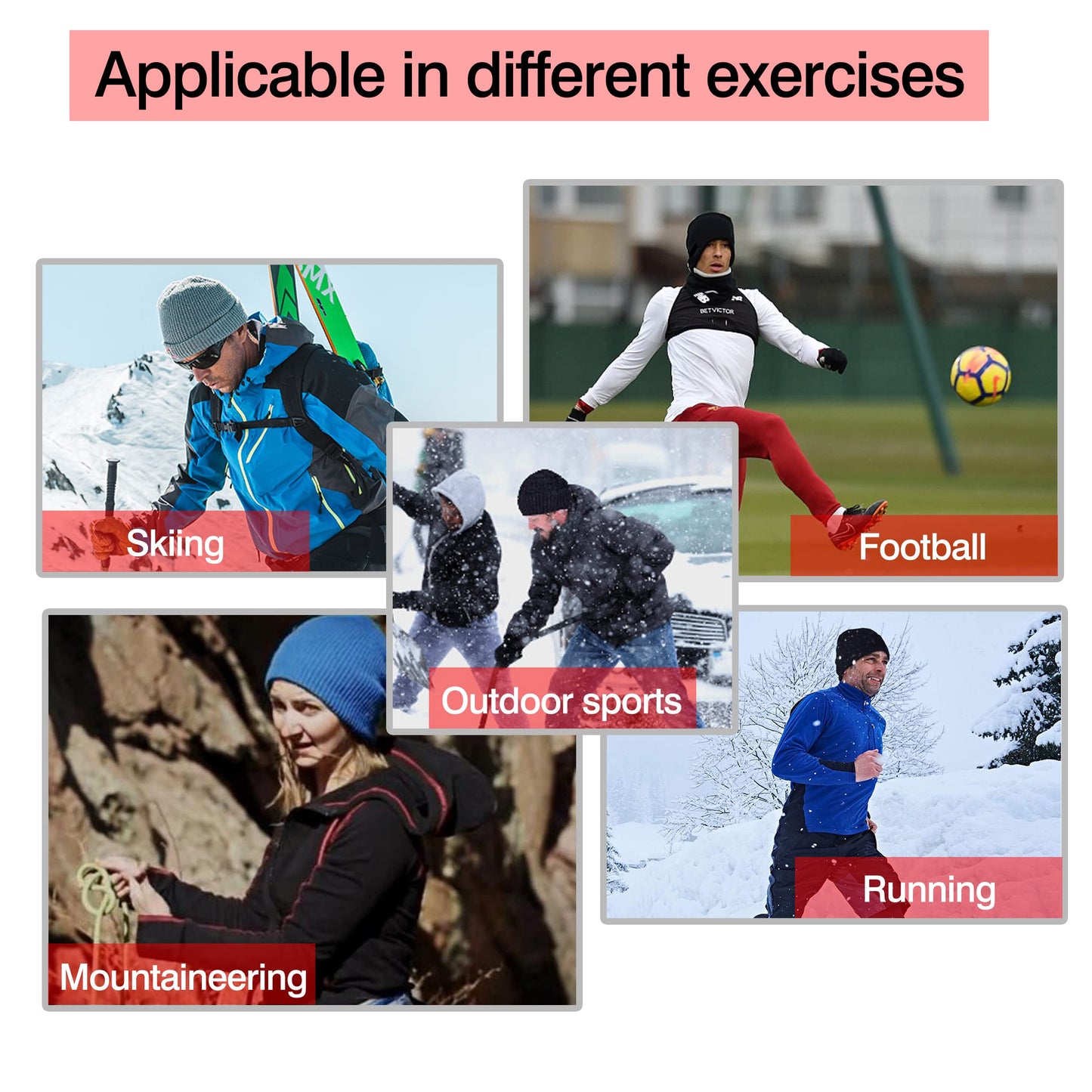 Kneenow Beanie for Men Women Winter Hats Apparel Gifts Blue