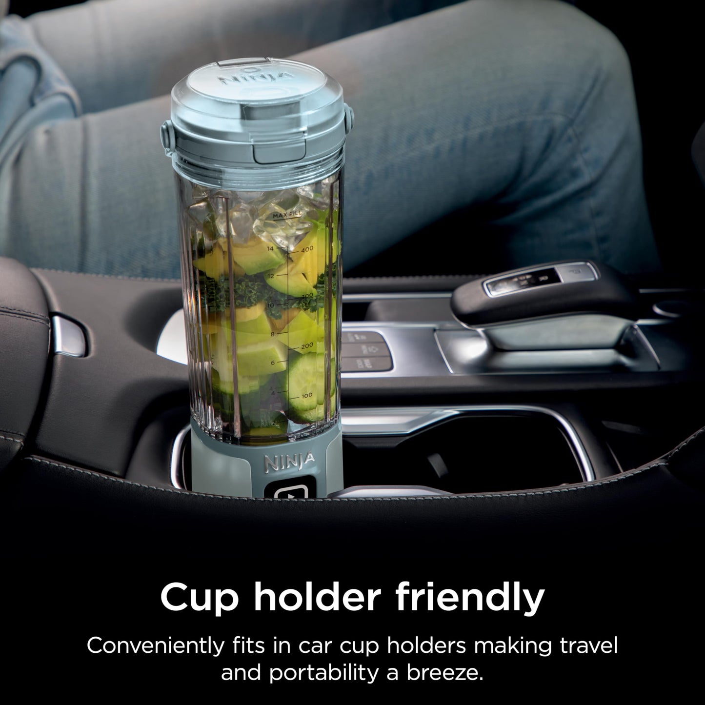 Ninja Blast Portable Blender & Accessories, Cordless, 18oz. Vessel, Personal Blender for Shakes & Smoothies, Leakproof Lid & Sip Spout, USB-C Cord, Dishwasher Safe Parts, BPA Free, Soft Sage, CL155ASG