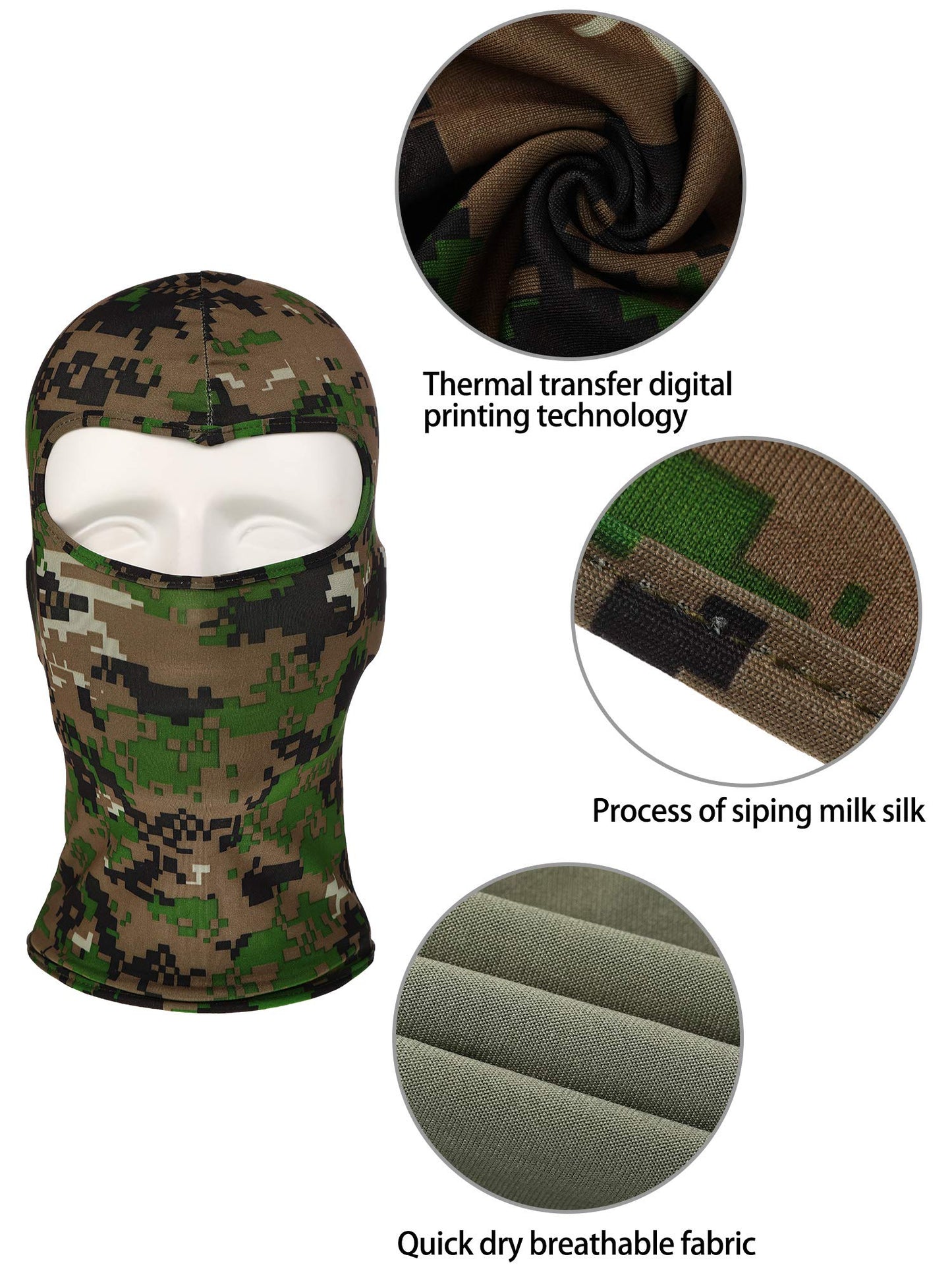 SATINIOR 8 Pcs Balaclava Face Cover Winter Face Mask Windproof Ski Balaclava UV Protection Outdoor Balaclava(Classic Colors)