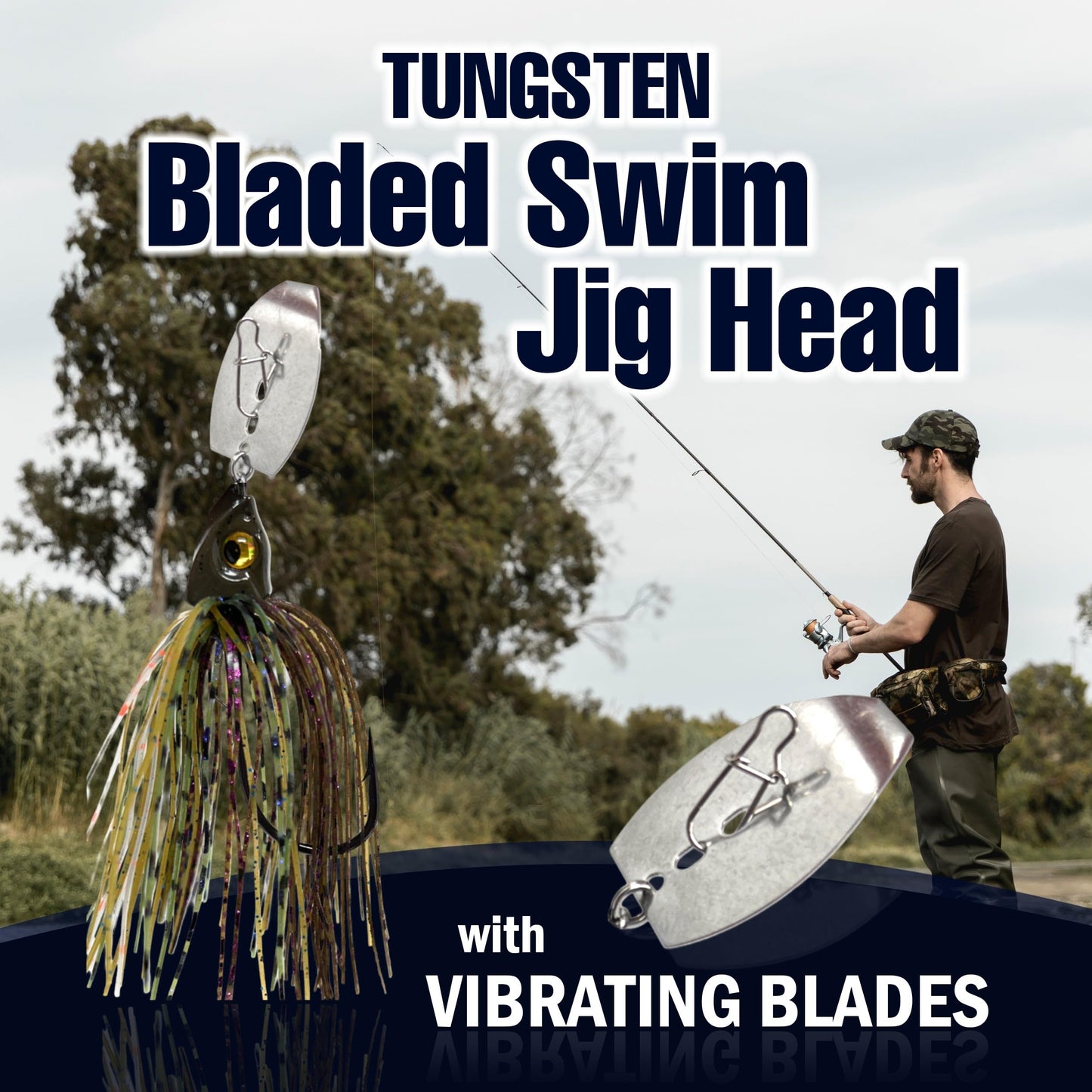 Reaction Tackle Bladed Swim Jigs 1/2 Bluegill