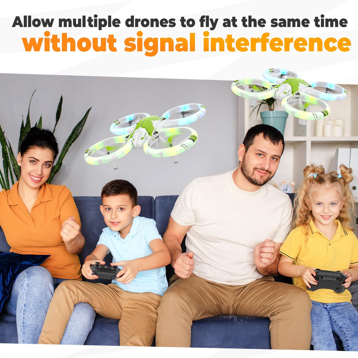 BEZGAR HQ051S Drone for Kids (Upgraded LED Lighting Effect) - Mini Remote Control RC Drones with Altitute Hold, 3D Flip, Headless Mode, Beginners Small Quadcopter, Gifts Toys for Boys Girls Adults