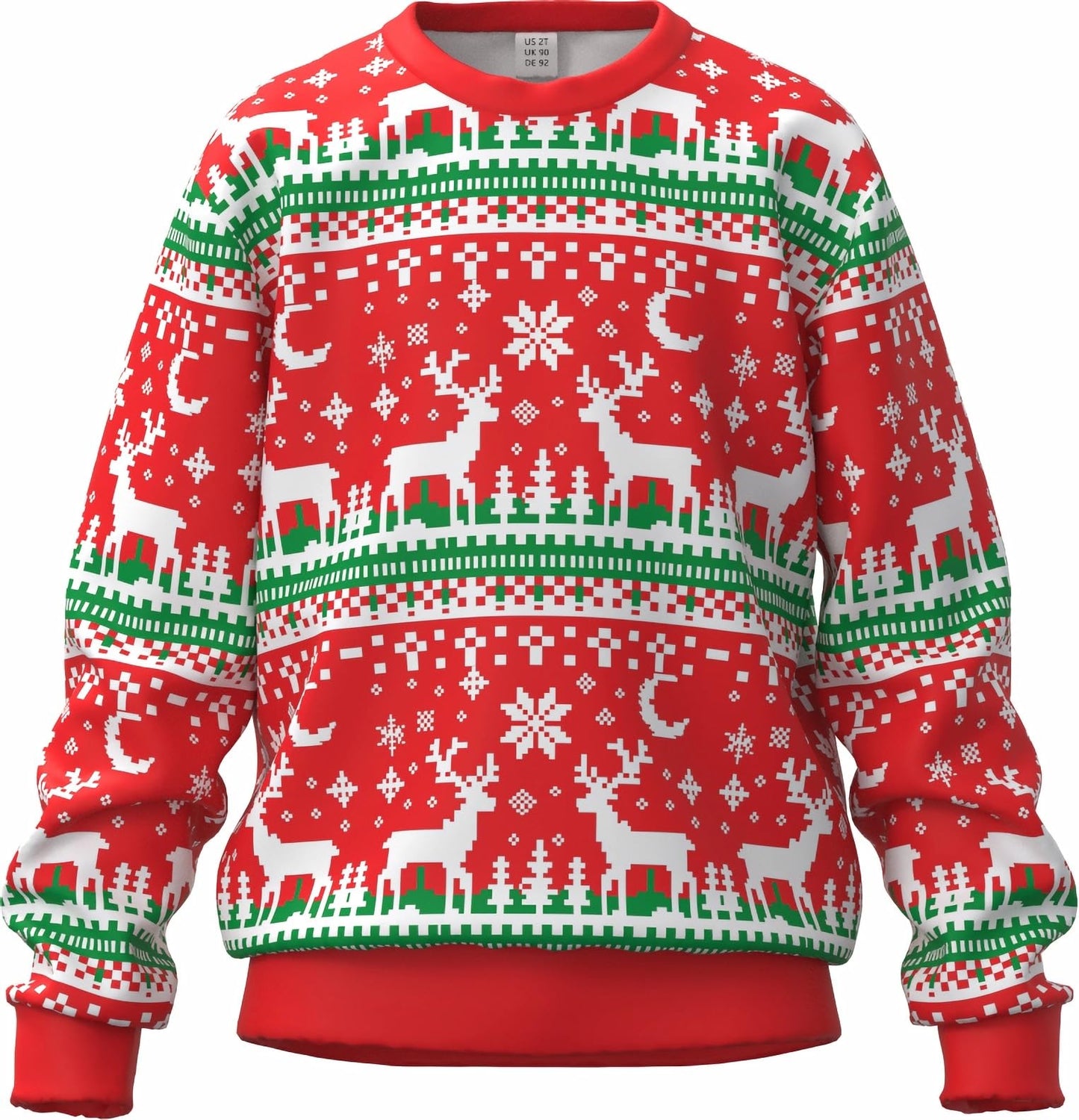 DDSOL Xmas Sweatshirt Toddler Boys Girls Ugly Christmas Shirts Kids Fleece Pullover Reindeer Winter Warm Tops 7 8 Years