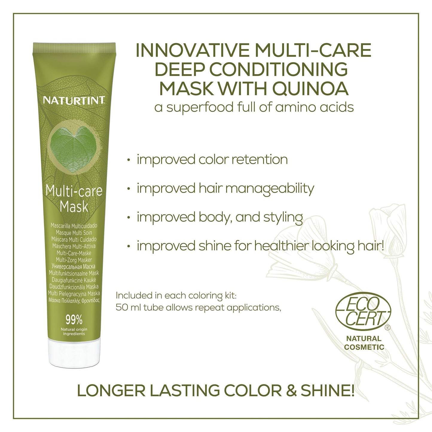 Naturtint 4NC Deep Cappuccino Permanent Hair Color (Pack of 1), Ammonia Free, Vegan, Cruelty Free, up to 100% Gray Coverage, Long Lasting Results (Packaging may vary)