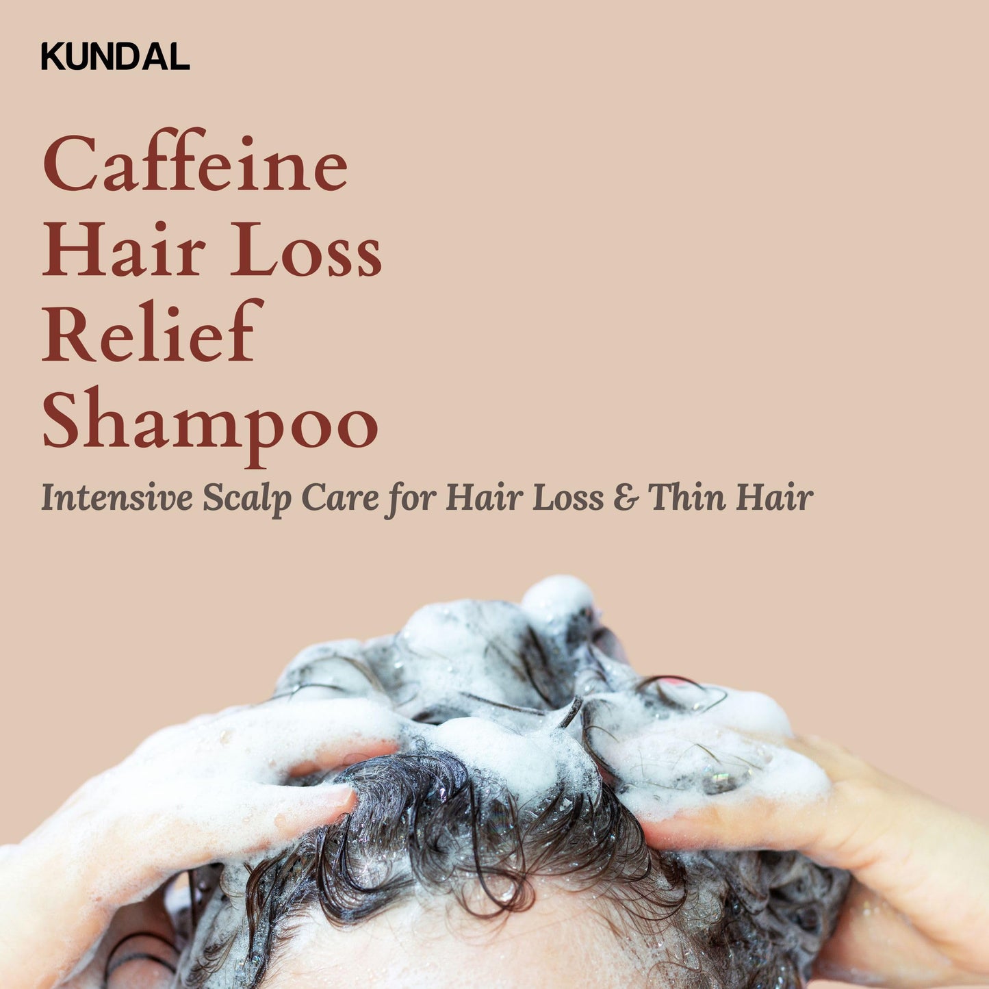 KUNDAL Caffeine Scalp Shampoo [Baby Powder] – Sulfate-Free Korean Hair Care with Menthol & Botanical Extracts – For Fuller-Looking Hair, Scalp Refresh & Strength – 16.9 Fl Oz
