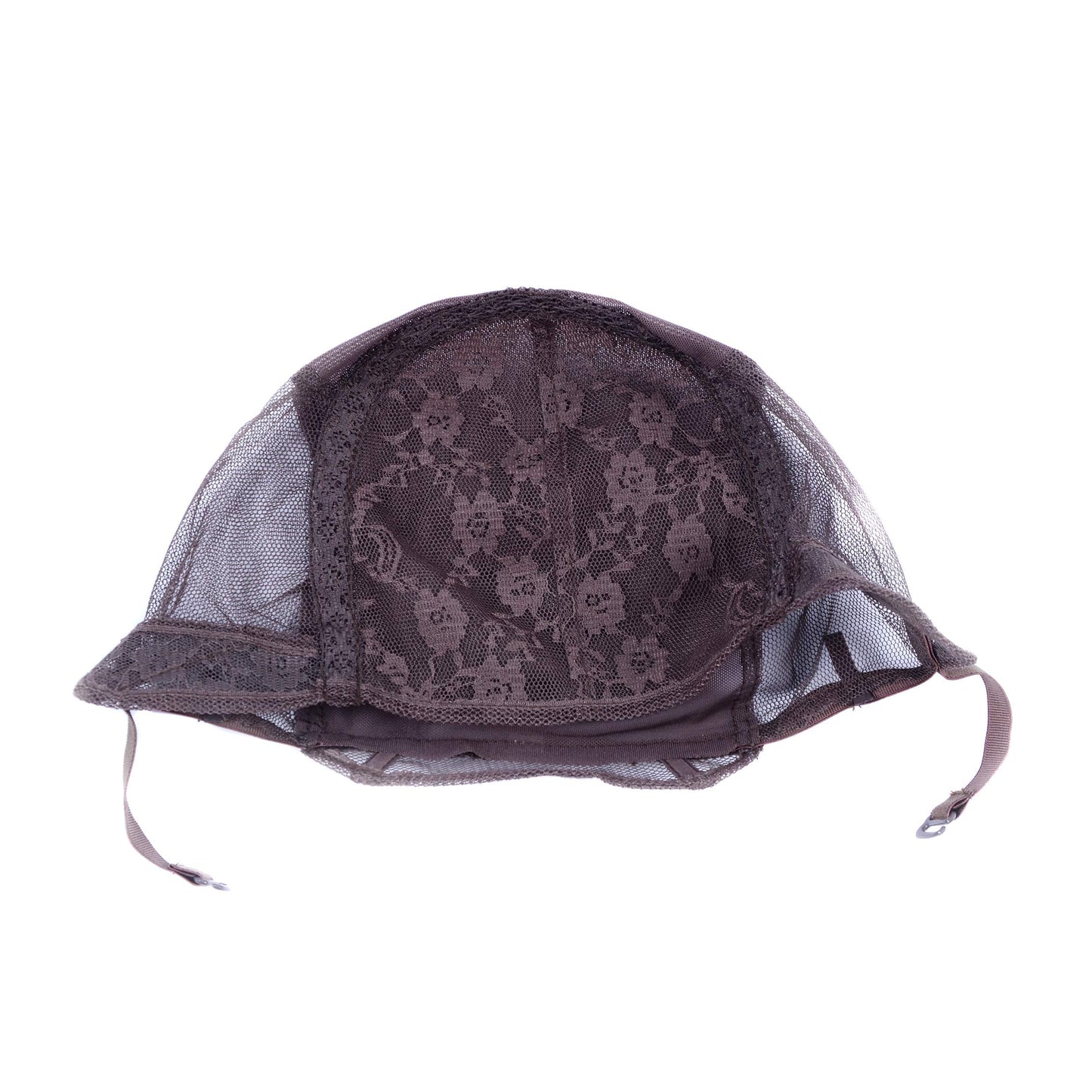 YANTAISIYU Wig Making Caps Double Lace Wig Caps For Making Wigs Adjustable Wig Cap Weave Caps for Making Wigs Hairnets (Dark Brown S)