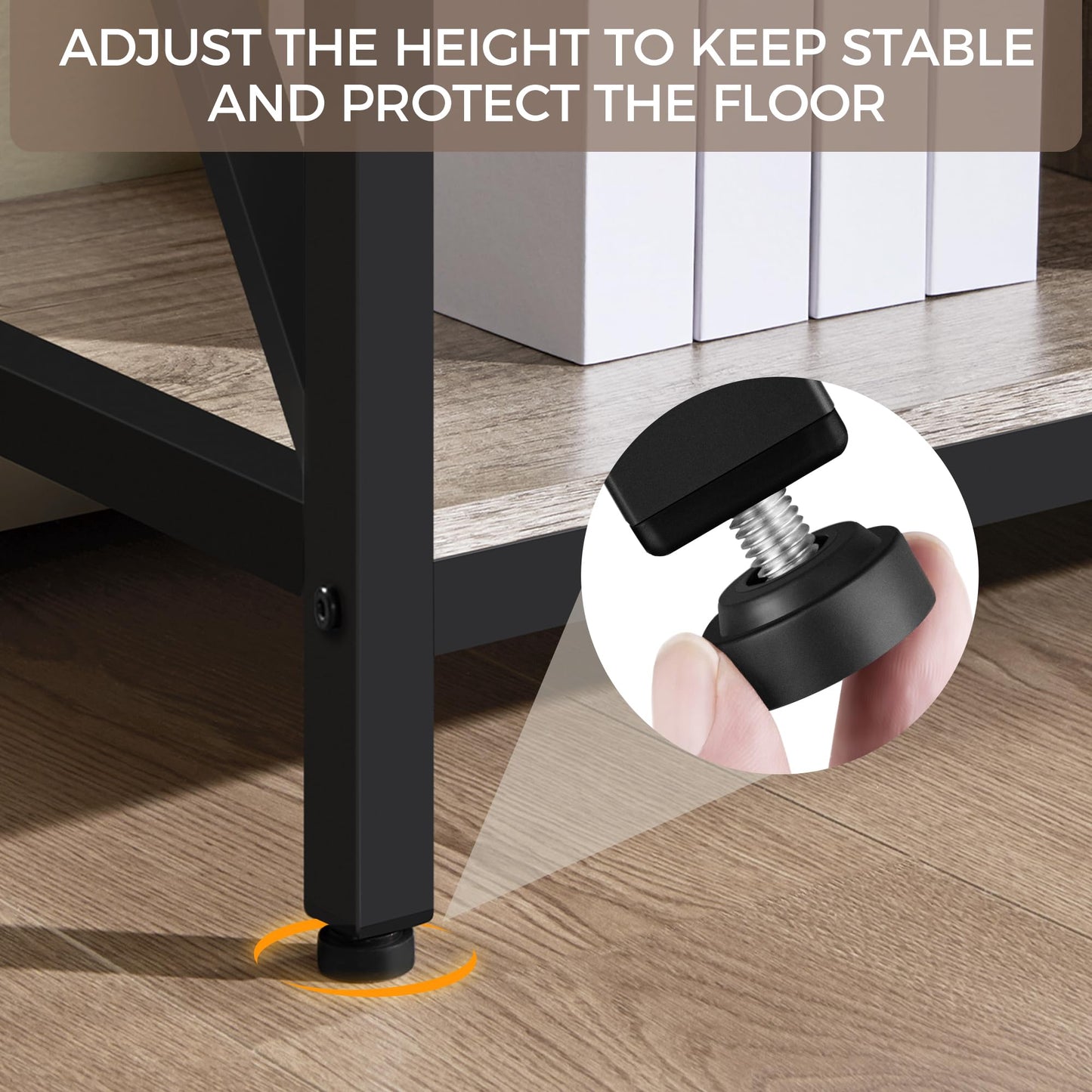 Yaheetech TV Stand for TVs up to 65 Inch, 55 Inch Entertainment Center with Storage, Wood TV Console with Shelves for Living Room, Gray