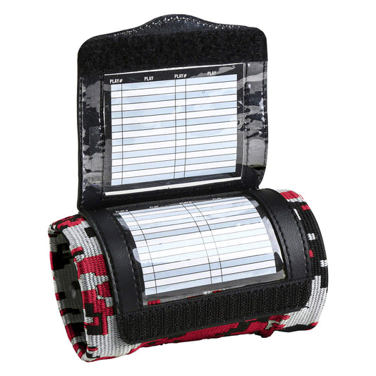 CHAMPRO Triple Wristband Playbook, Adult, Camo Scarlet (AF50CSC)