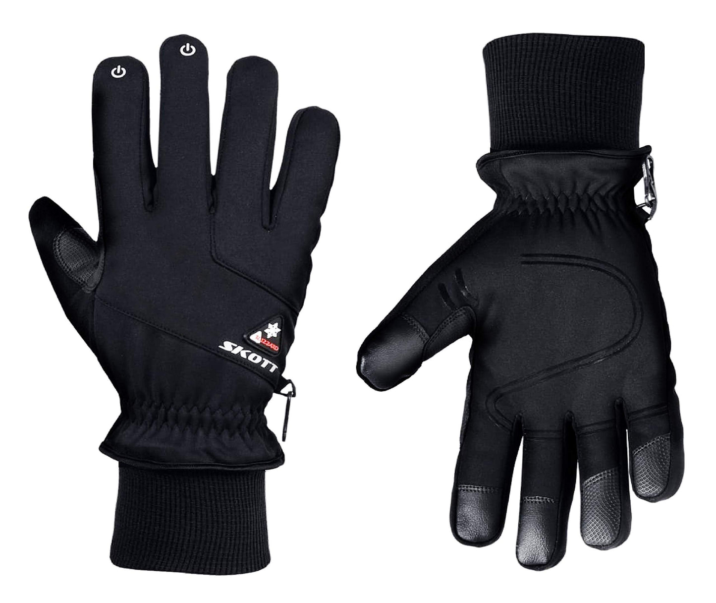 skott Blizzard Insulated Winter and Multi-Sport Gloves for Outdoor Activities with Unisex Design and Touch Screen Feature