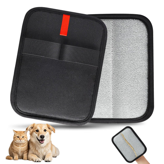 INABULETWO 1 Pcs Static Pet Hair Remover Gloves, Reusable Electrostatic Pet Cat Dog Hair Removal Grooming Gloves Brush Tool for Couch, Furniture, Carpet, Car Seat