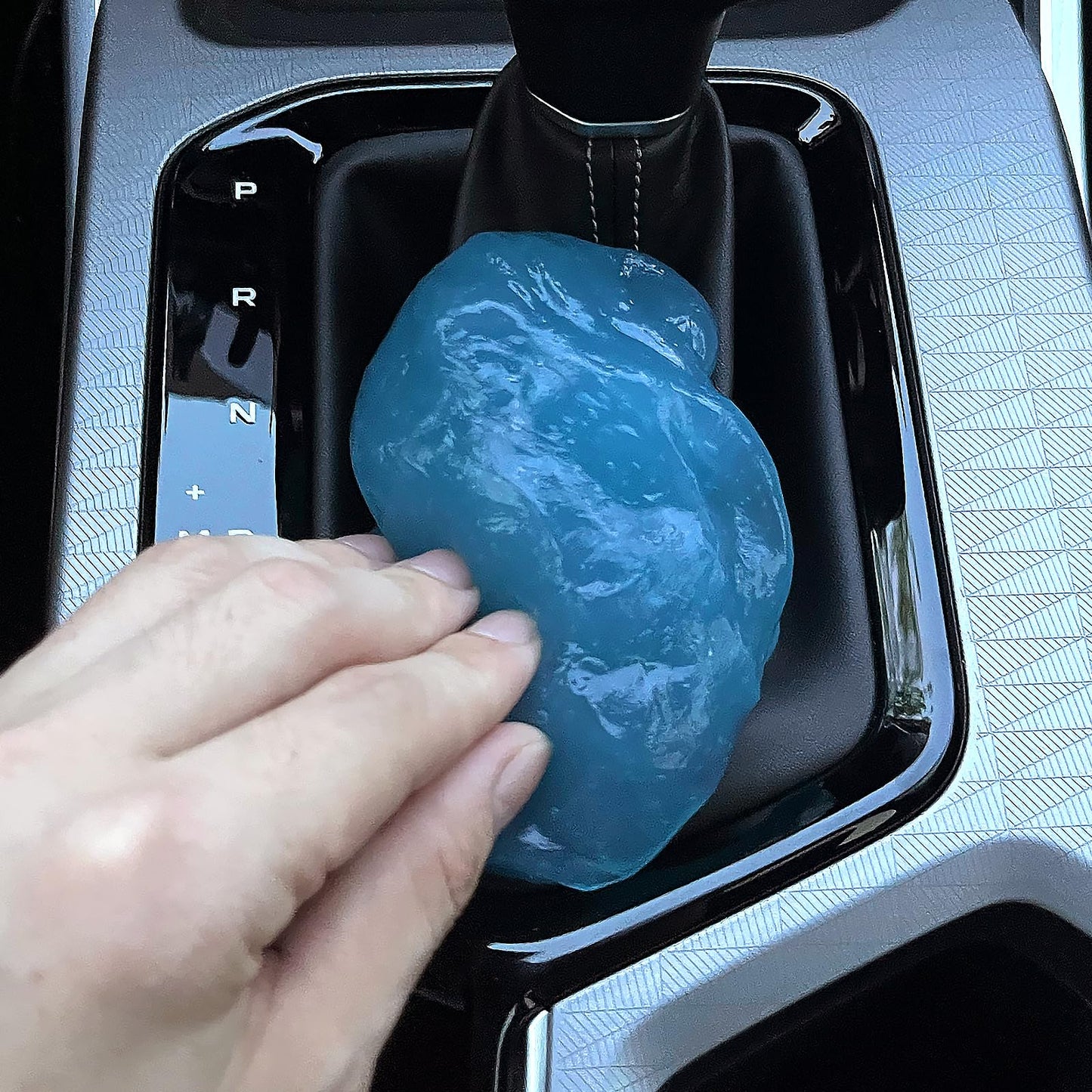 HFZRZFH Multipurpose Cleaning Gel for Car and Home - Professional Auto Detailing Putty, Keyboard Cleaner, Reusable, Eco-Friendly, Biodegradable, Lemon Scented, 5.6 oz (Blue)