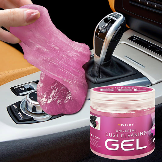 FiveJoy Car Cleaning Gel, 200g Car Cleaning Putty for Detailing Interior Cleaner, Dust Cleaning Slime for Cars, Keyboards & Electronics – Reusable Odorless Car Cleaning Supplies, Pink, 1 Pack 7oz