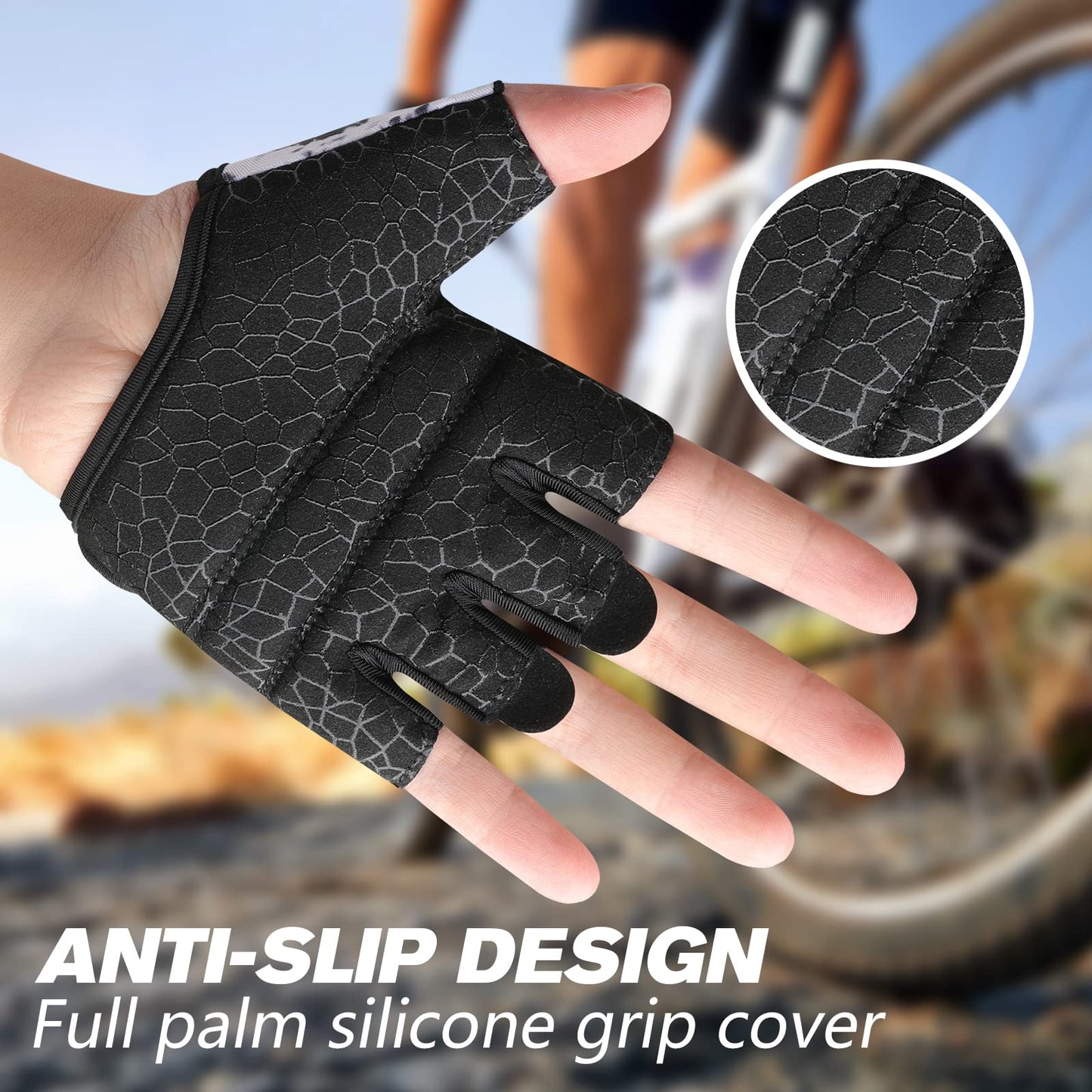 RYMNT Minimal Weight Lifting Gloves,Short Micro Workout Gloves Grip Pads with Full Palm Protection & Extra Grip for Men Women Weightlifting,Gym,Exercise Training.Tie Dye Ink-Small