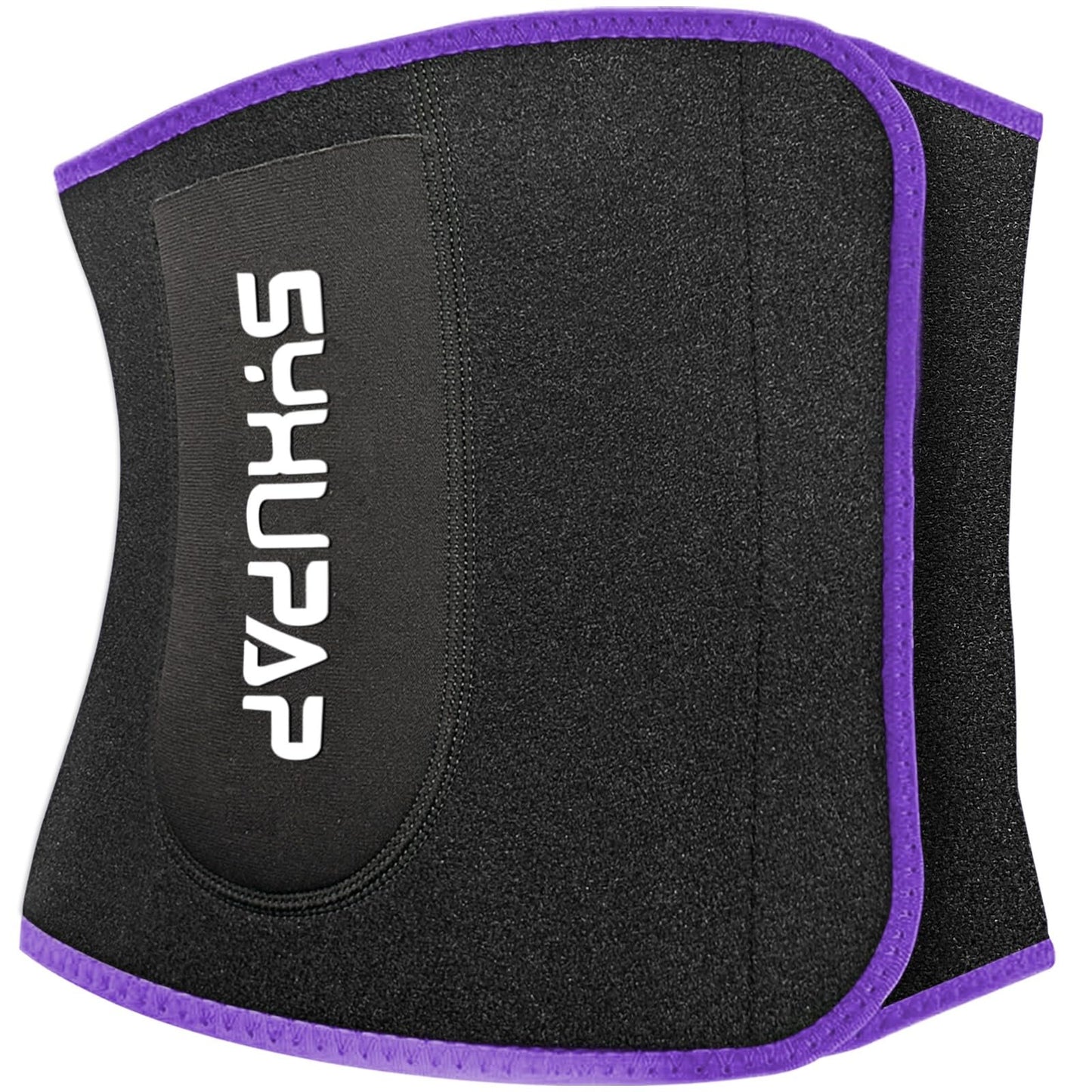 SYXUPAP Waist Trimmer for Women and Men,Waist Trainer for High-Intensity Training & Workouts, Size M Purple