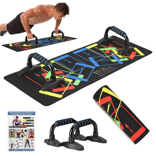 Pilates Bar Kit with Resistance Bands, Multifunctional Stretched Fusion Pilates Bar Kit for Women, Men, Pilates Sculpt Bar with Adjustable Buckle for Full Body Workouts, Squat Equipment