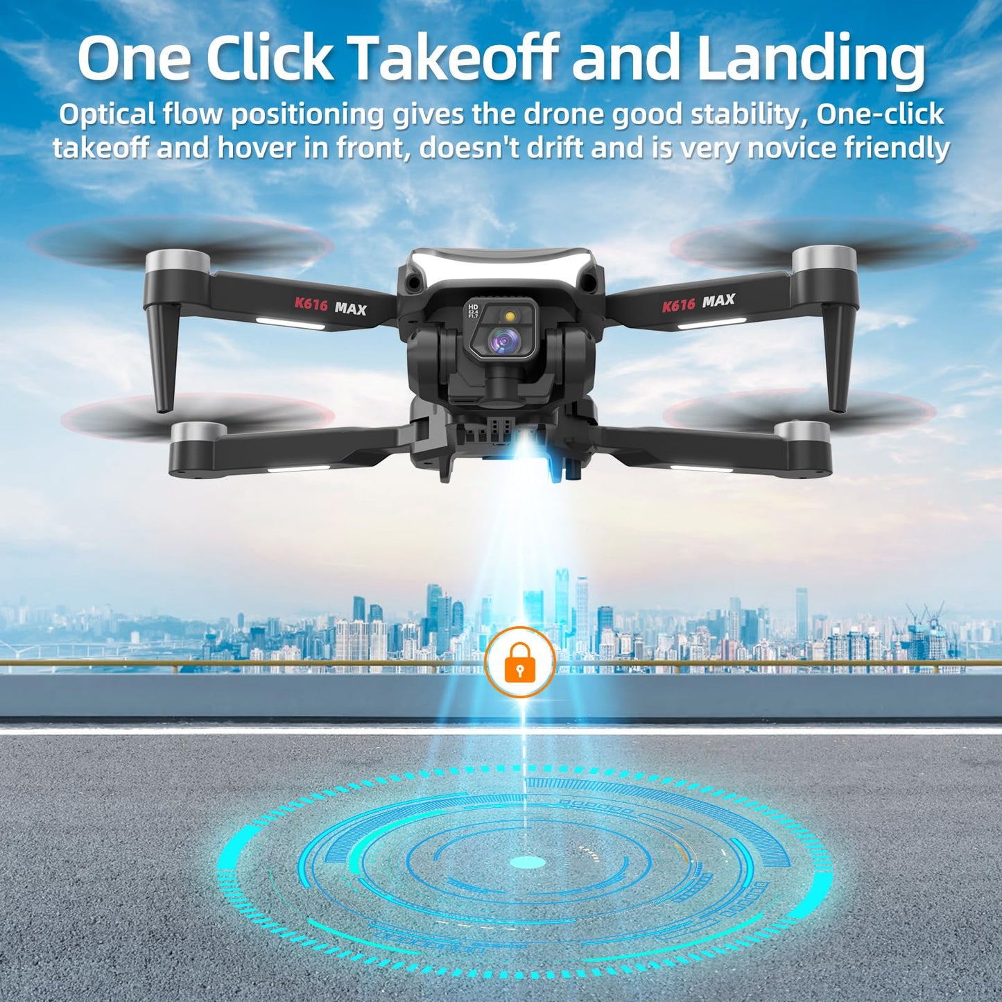 Drone with Camera for Beginner,Brushless Motor 1080P HD Drones for Adult&Kids, Drone with Optical Flow Localization, Altitude Hold, RC Quadcopters Drone with Obstacle Avoidance &One Key Take Off/Land(2 1800mAh battery)