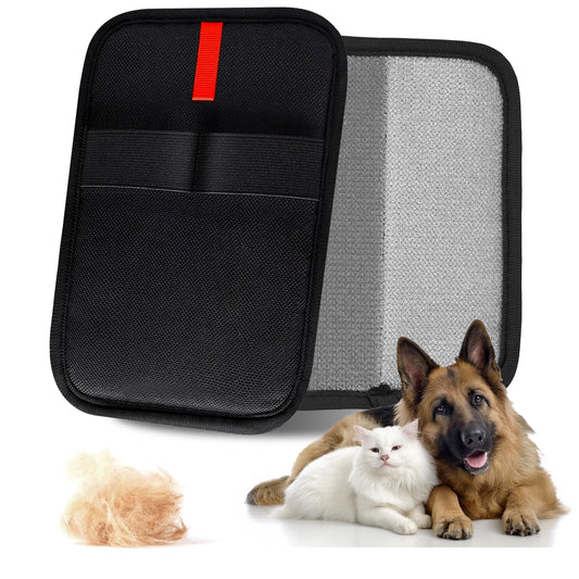 zeBrush Pet Hair Removal Gloves, Reusable Electrostatic Pet Hair Removal Tool, Versatile Grooming Gloves for Couch, Furniture, Carpet, Curtain, Upgraded Animal Fur Removal Tool for Cat & Dogs