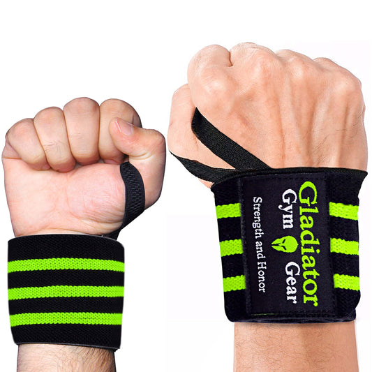 Gladiator | Wrist Wraps for Weightlifting | 18 Inch Weight Lifting Wrist Straps for Men & Women