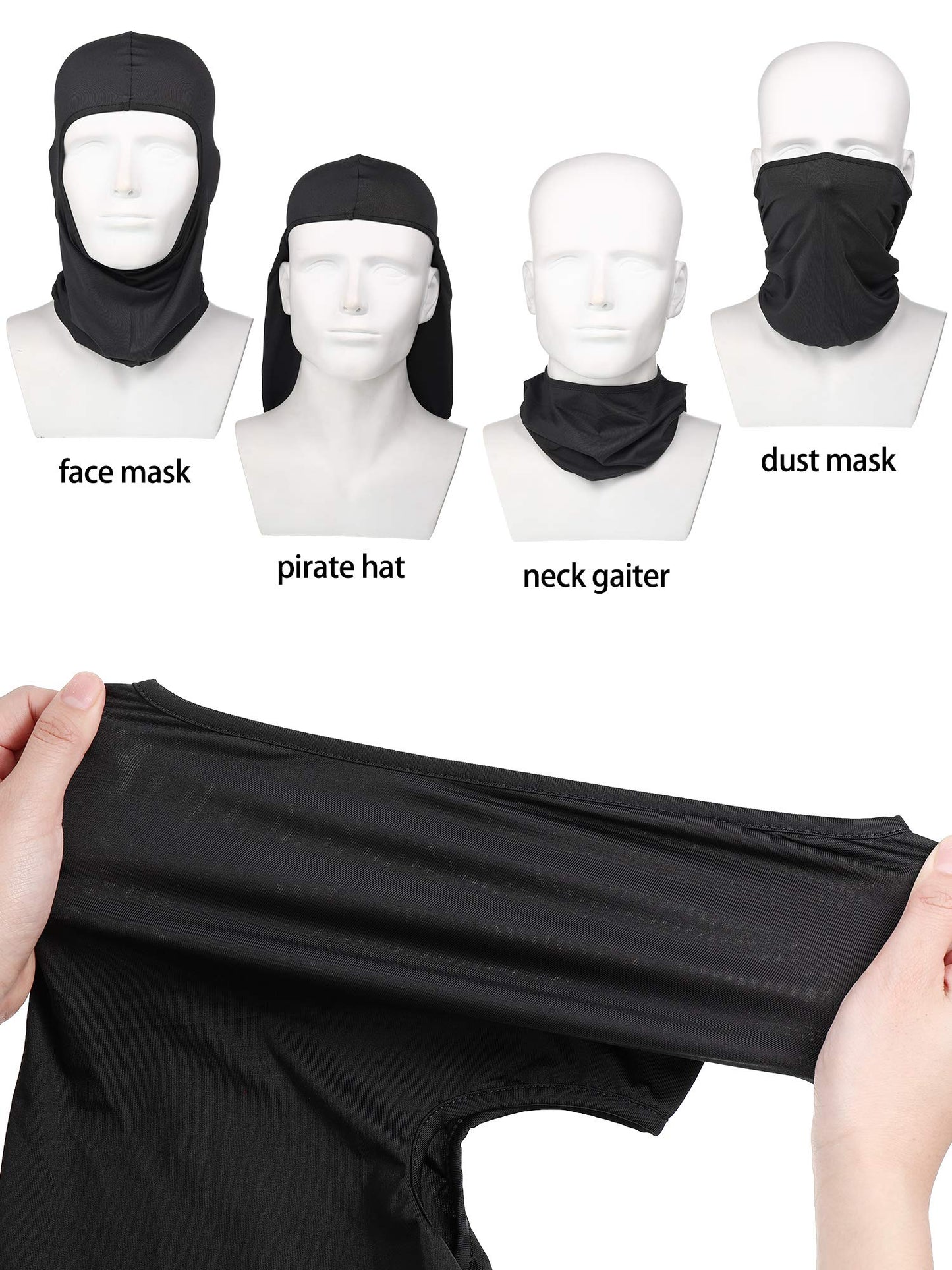 SATINIOR 8 Pcs Balaclava Face Cover Winter Face Mask Windproof Ski Balaclava UV Protection Outdoor Balaclava(Classic Colors)