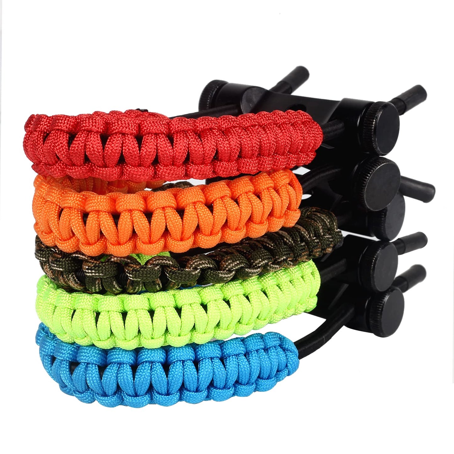 SOPOGER Archery Bow Wrist Sling Adjustable Hunting Wrist Strap Braided for Compound Bow Target Shooting Accessories (Orange)