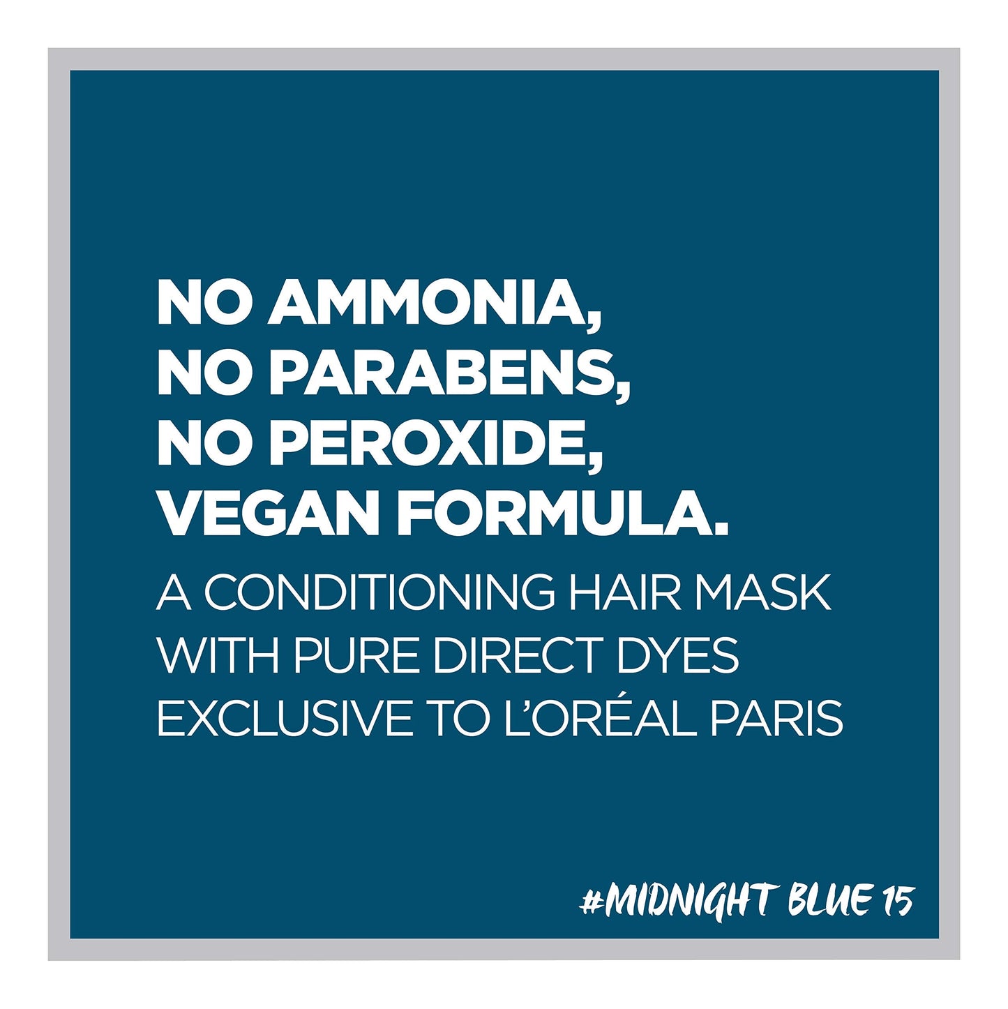 L’Oréal Paris Colorista Semi-Permanent Hair Color for Brunette Hair, Midnight blue