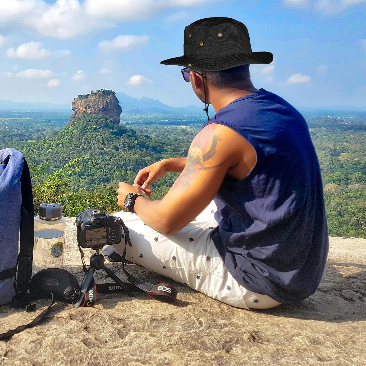 Sun Hats for Men Women Boonie Hat Foldable Fishing Hat UPF 50+ Bucket Hat for Fishing Hiking Garden Safari Beach