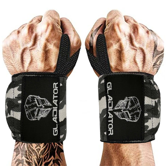 Gladiator | Wrist Wraps for Weightlifting | 18 Inch Weight Lifting Wrist Straps for Men & Women