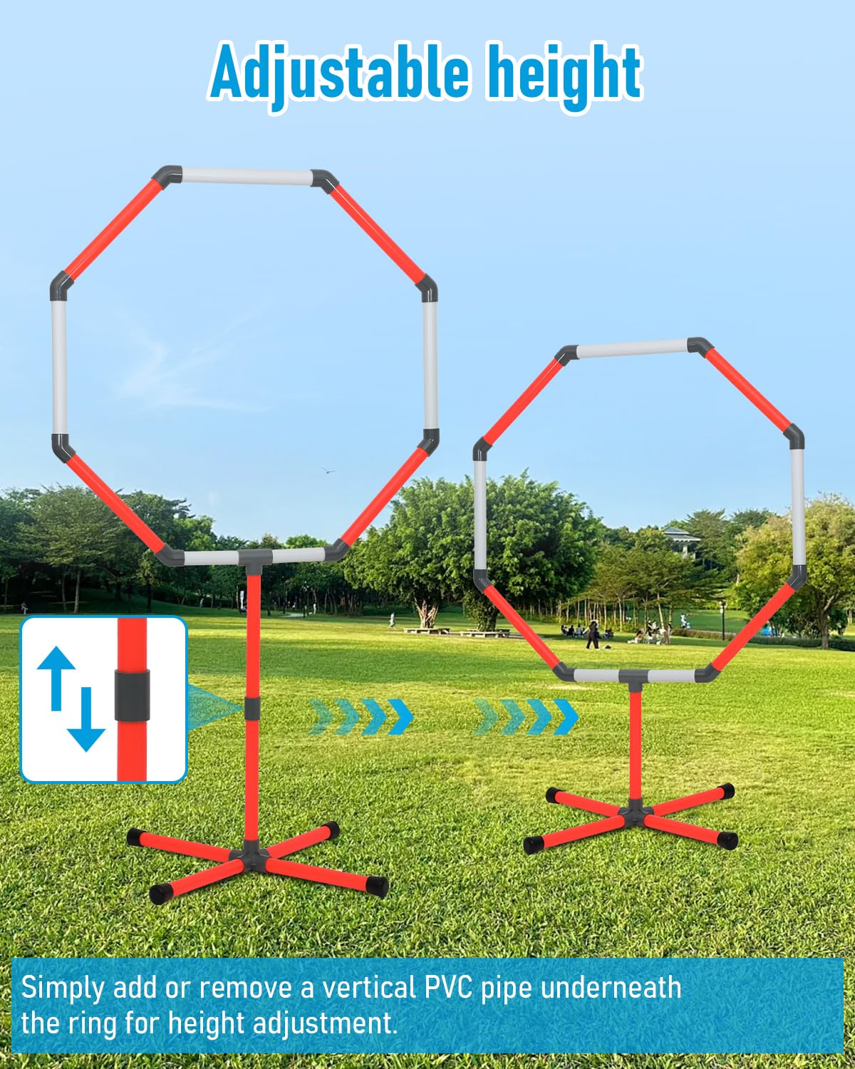 Drone Obstacle Course Kit, Includes 3 Different Hoop Sizes, Professional RC FPV Racing Training Set for Kids & Adults, Portable Game Loop Gate System with Separate Storage Bag