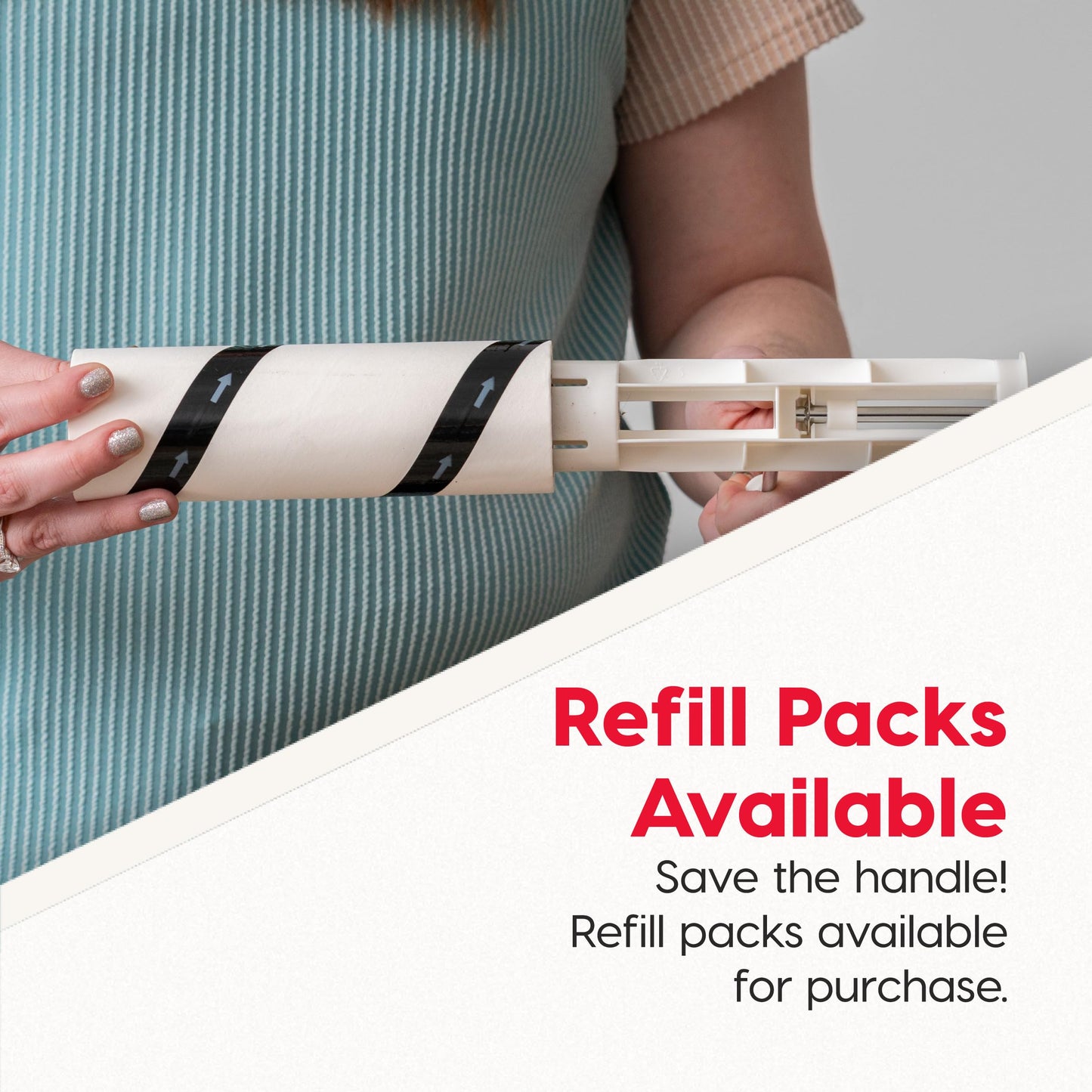 IRIS USA Extra Sticky Lint Roller, Large with Adjustable Extension, Storage Box, Refills, 90 Sheets/Roll, 540 Sheets Total, Easy Tear Lint Remover for Dog Cat Pet Hair On Bed Floor Sofa