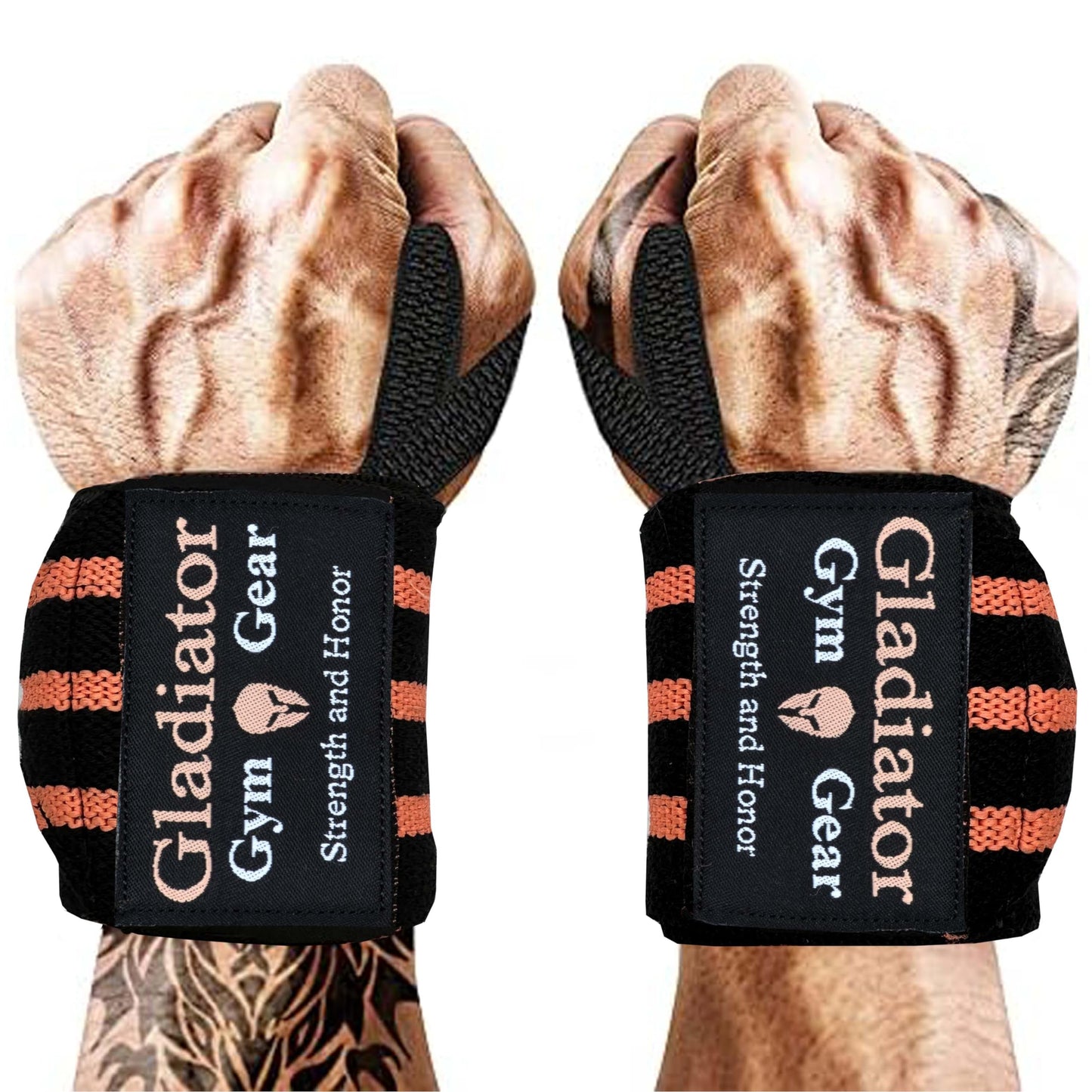 Gladiator | Wrist Wraps for Weightlifting | 18 Inch Weight Lifting Wrist Straps for Men & Women