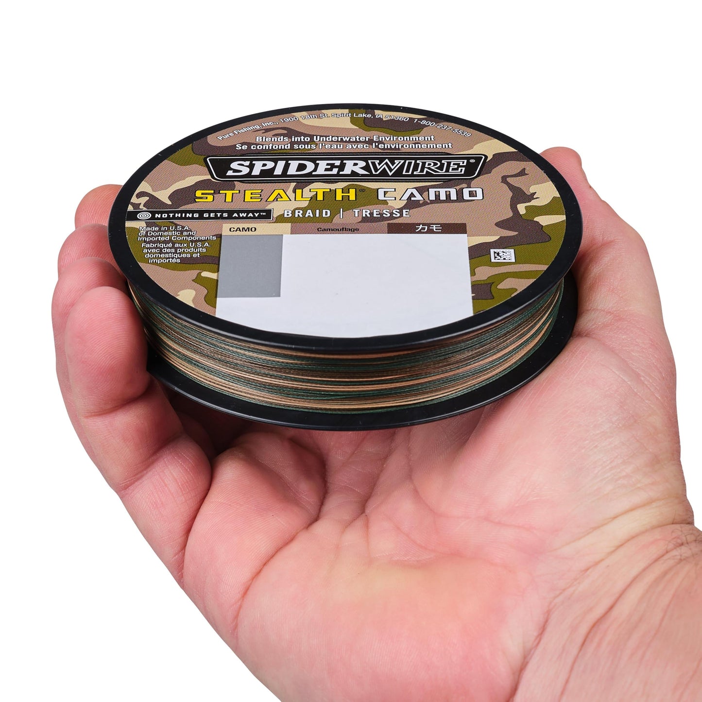 Spiderwire Berkley ProSpec® Chrome 100% Fluoro Leader, Camo, 15lb | 6.8kg, 125yd | 114m Fishing Line, Suitable for Saltwater Environments