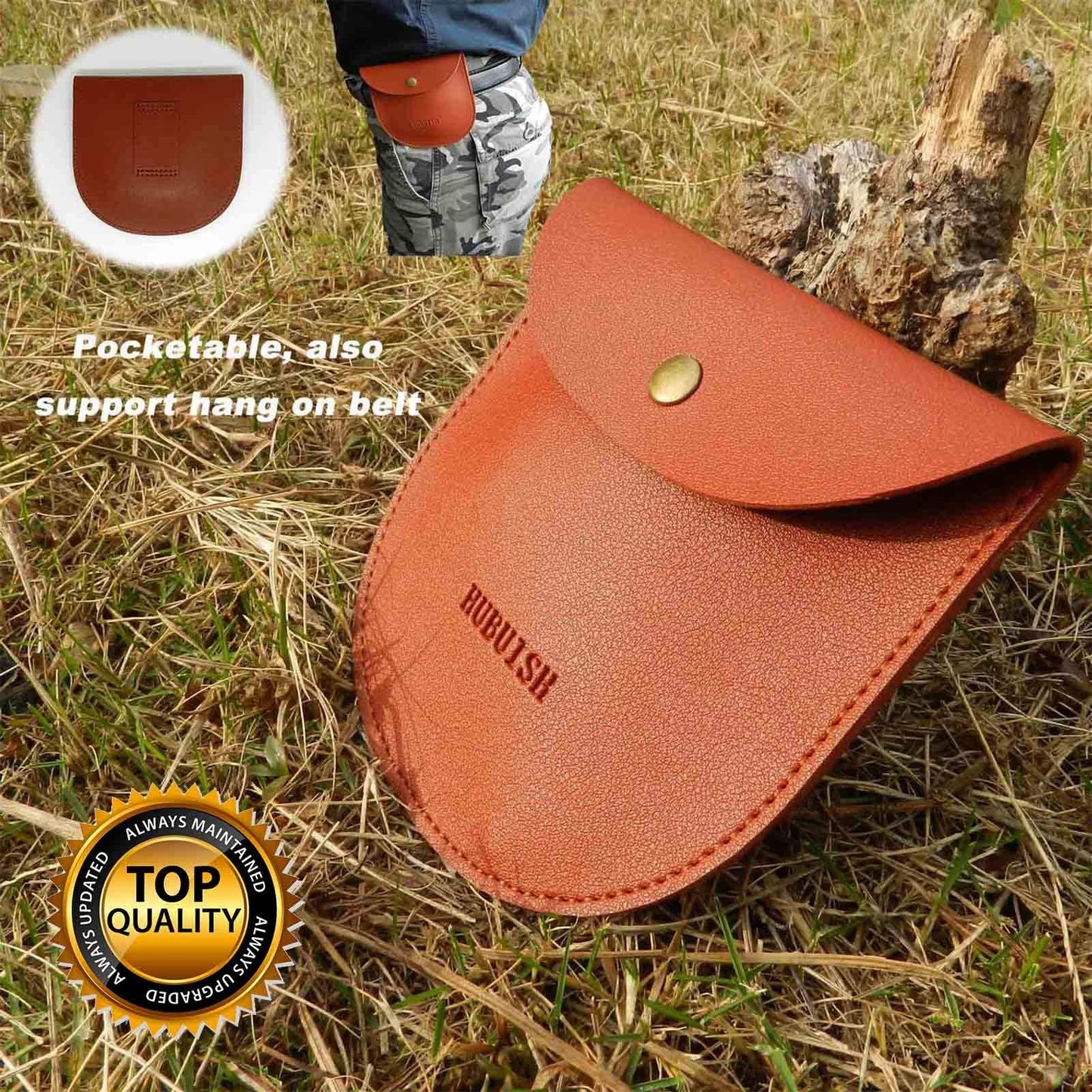 Camping Tripod Board - Campfire Tripod, Camping Tripod for Cooking, Turn Branches into Cooking Tripod, Portable Bushcraft Gear for Camper/Hiker Travel Outdoor Firepit Dutch Oven Tripod (Dark Brown)