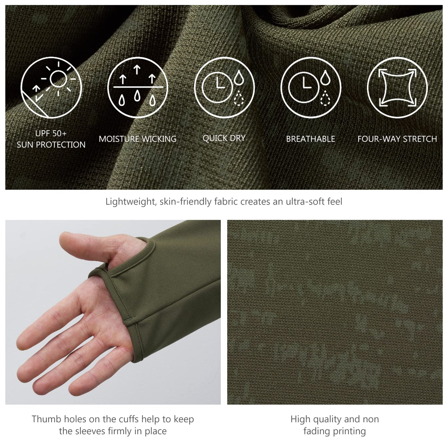 Lightbare Men’s Performance Polo Shirt Moisture Wicking Quick Dry Tactical Pique Shirts Hiking Fishing Golf UPF 50