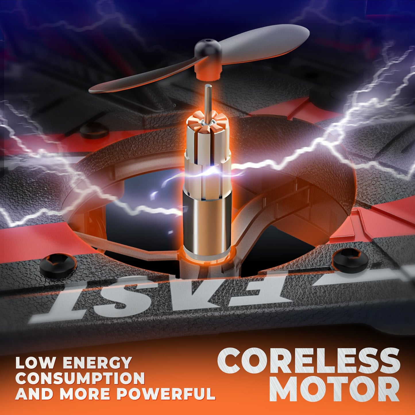 BEZGAR Drones for Kids | 2.4GHZ RC Plane, Remote Control Airplane, RC Helicopter, 360° Flip Fighter Jet Toy, Toys for ages 8-13 with Colorful LED Navigation Lights Red